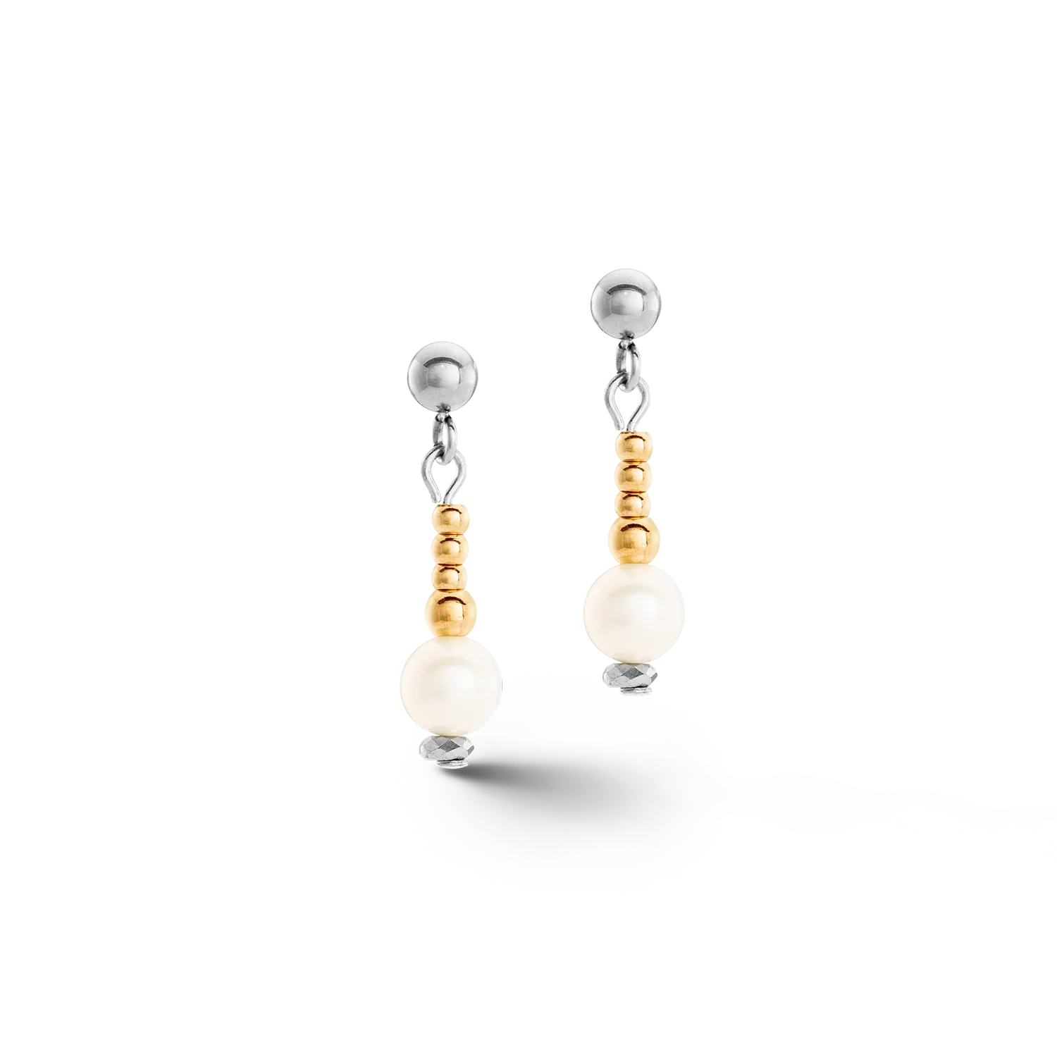 Earrings Classic Princess Freshwater Pearls Bicolour