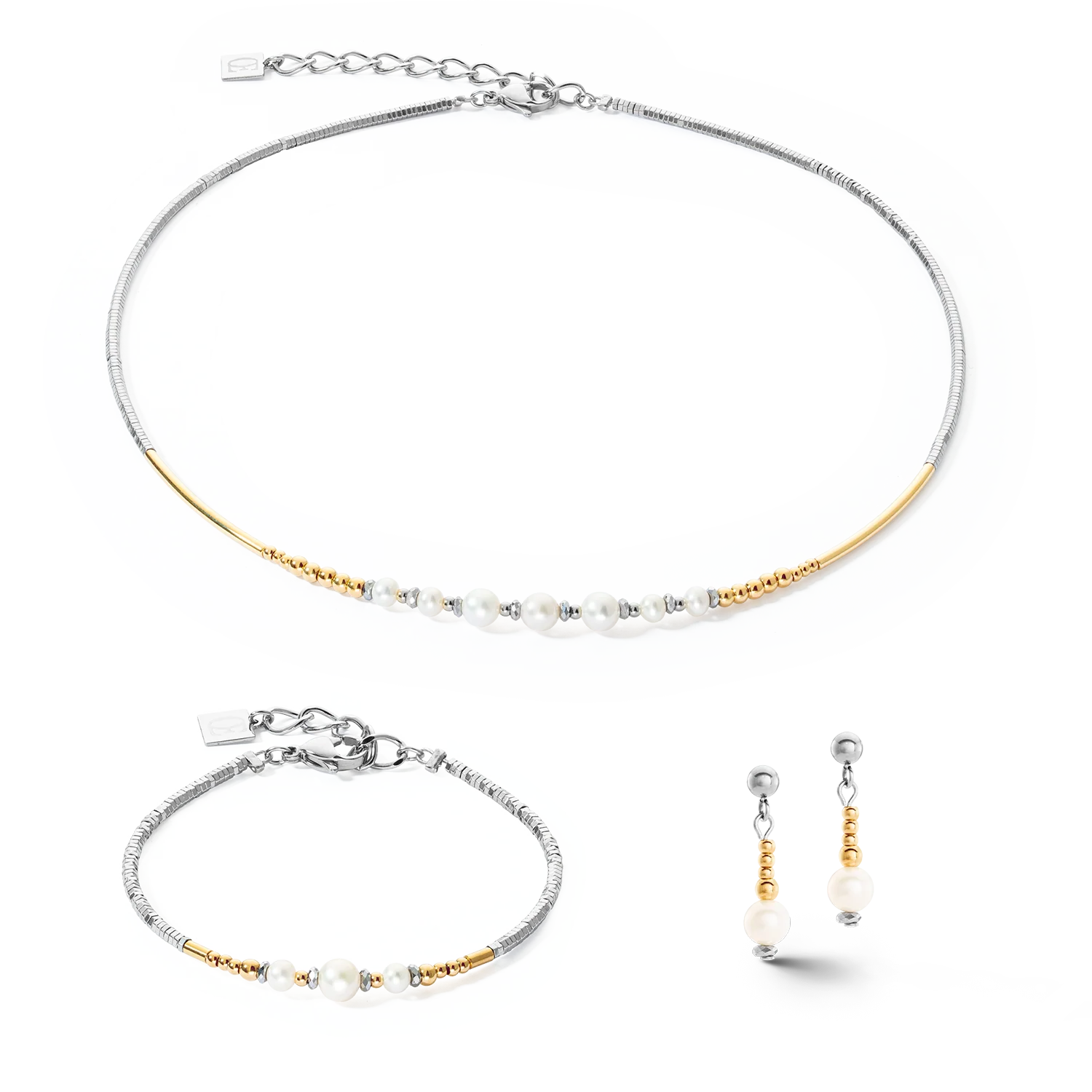 Earrings Classic Princess Freshwater Pearls Bicolour - Image 3
