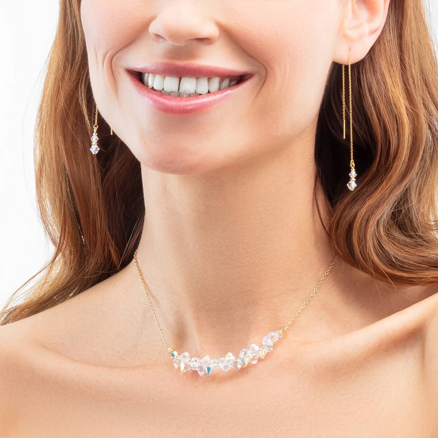 Earrings Dancing Crystals Pure gold-crystal - Image 4