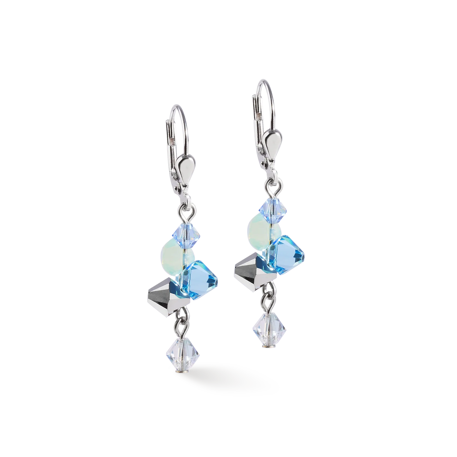 Earrings Dancing Crystals silver-blue - Image 2
