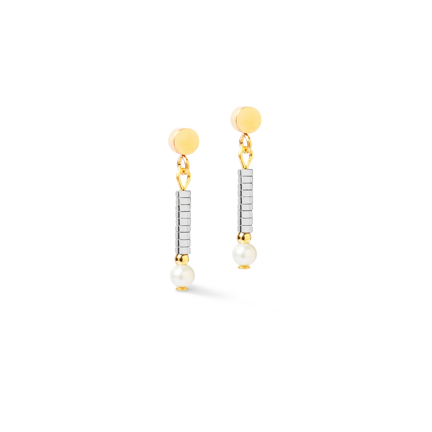Earrings Edge & Grace silver-gold
