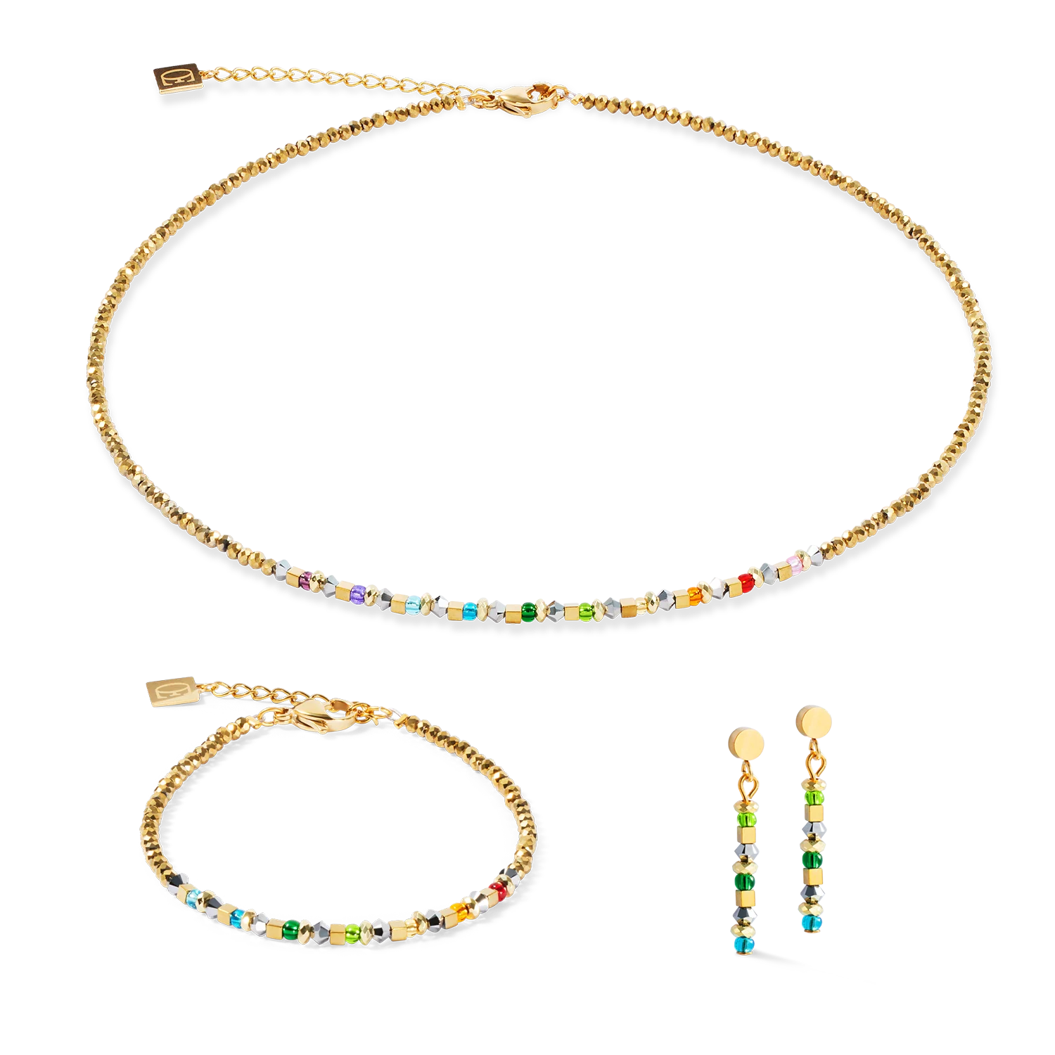 Earrings Golden Whisper Rainbow - Image 3