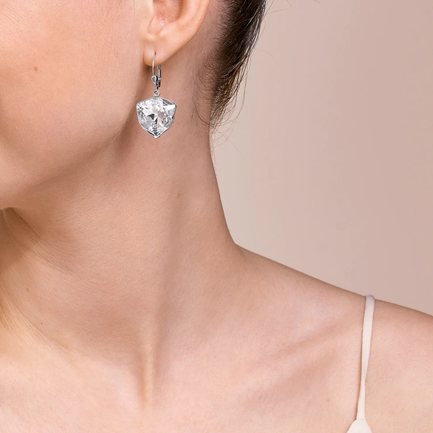 Earrings Magic crystal & chunky chain crystal - Image 4