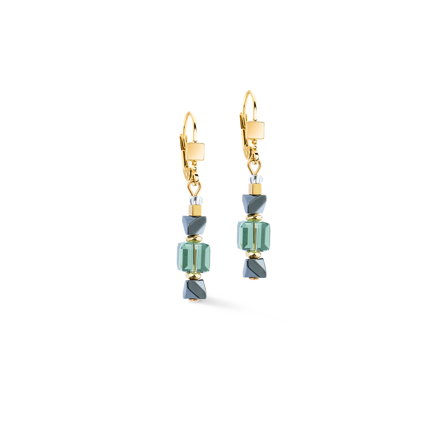 Earrings Precious Shape Mix green-turquoise