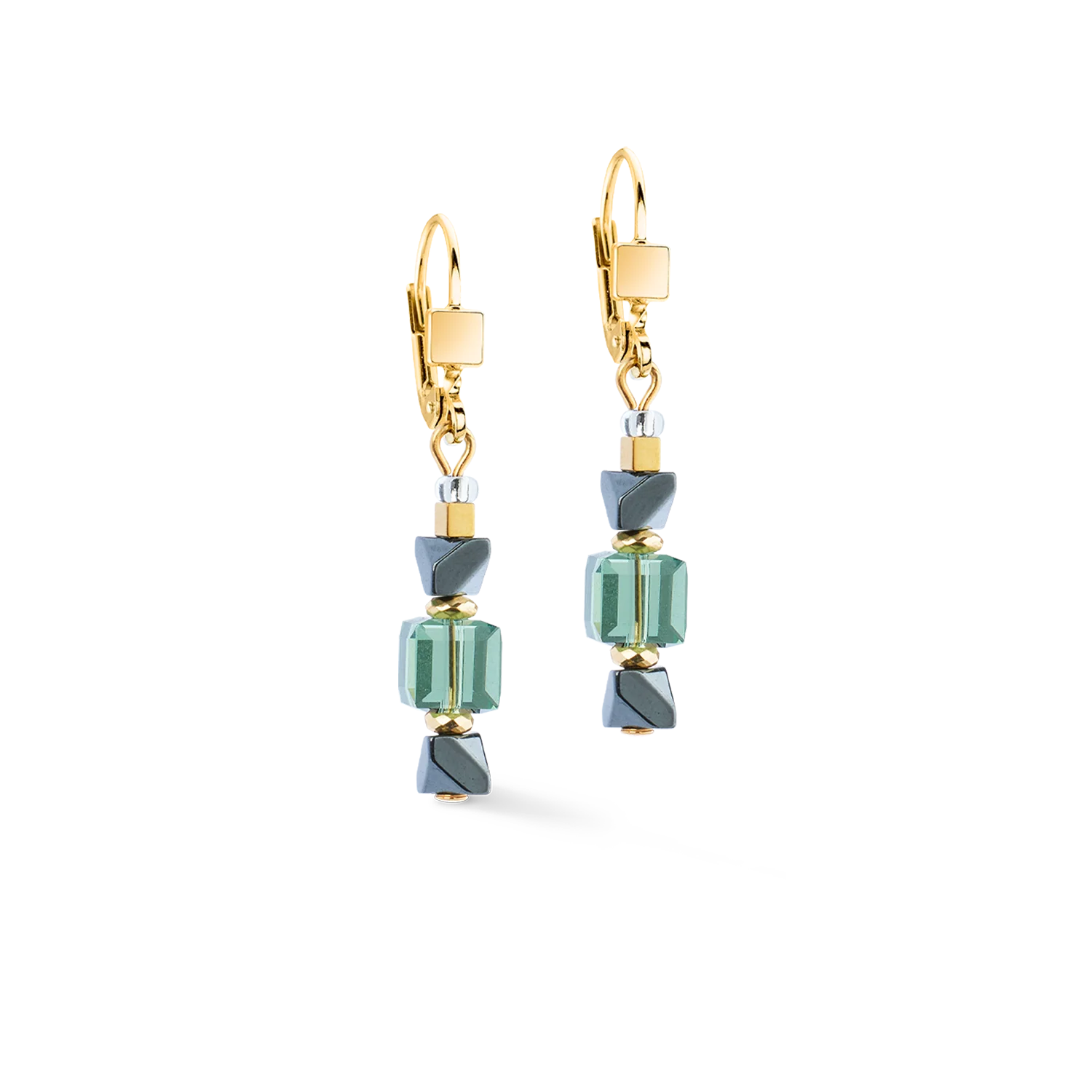 Earrings Precious Shape Mix green-turquoise - Image 2