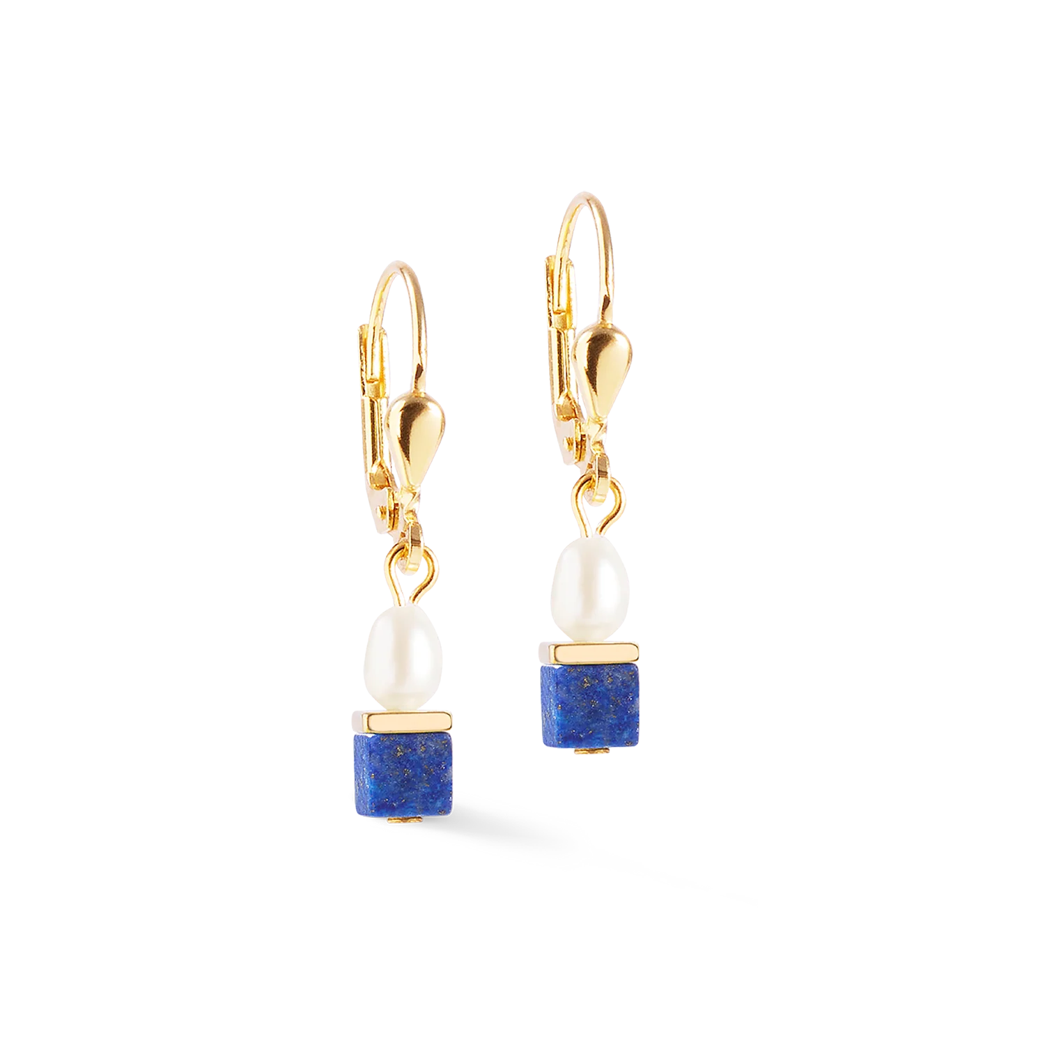 Earrings Princess Fusion Pearls Lapis Lazuli - Image 2