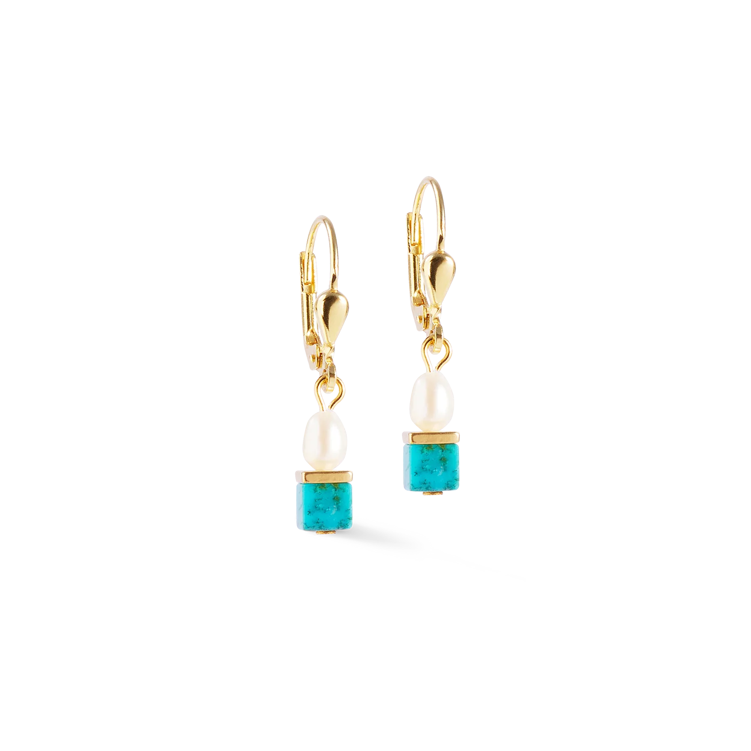 Earrings Princess Fusion Pearls turquoise