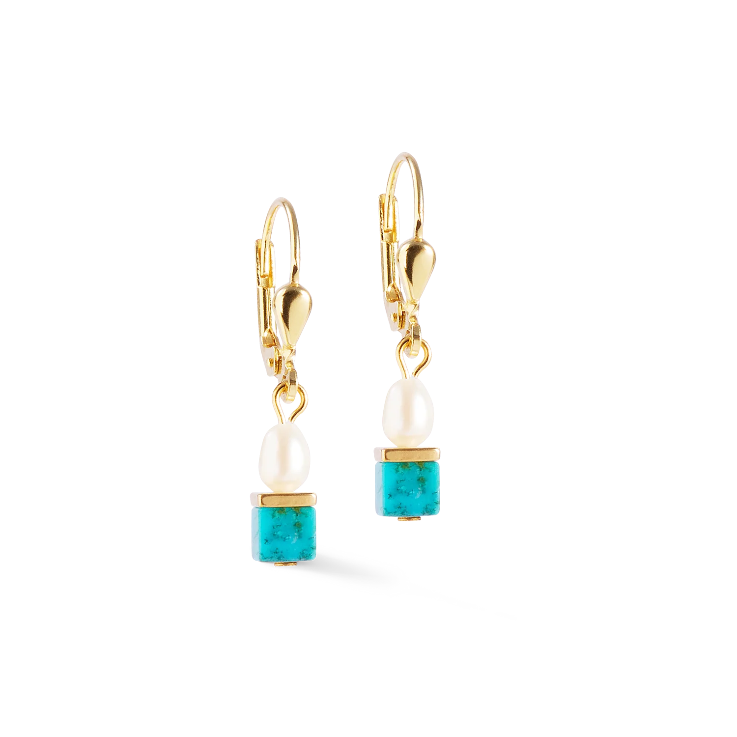 Earrings Princess Fusion Pearls turquoise - Image 2