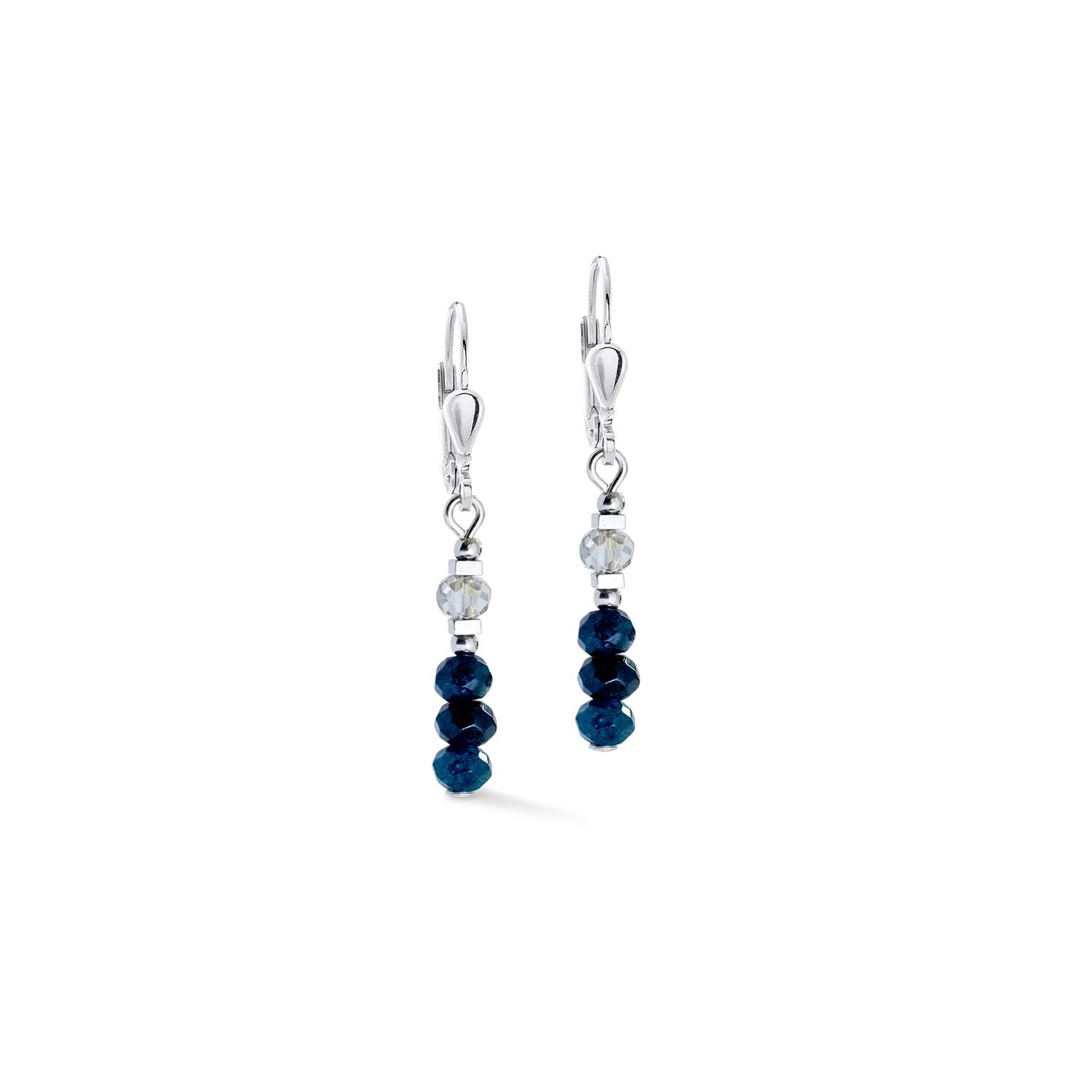 Earrings Rhythm Jade Navy silver