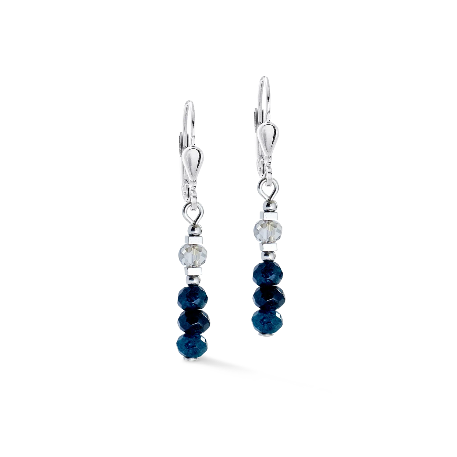 Earrings Rhythm Jade Navy silver - Image 2