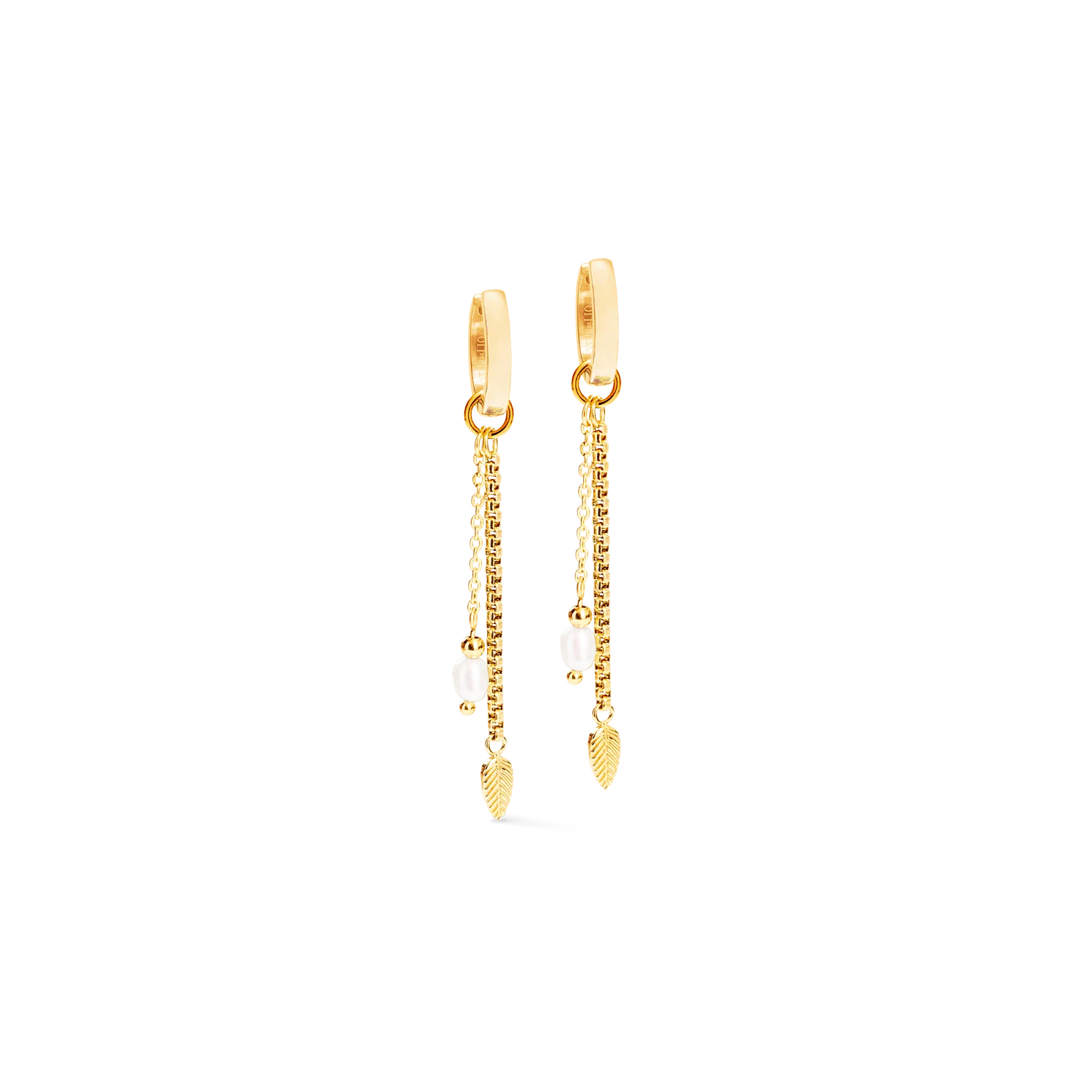 Earrings Serene Knot Chain gold
