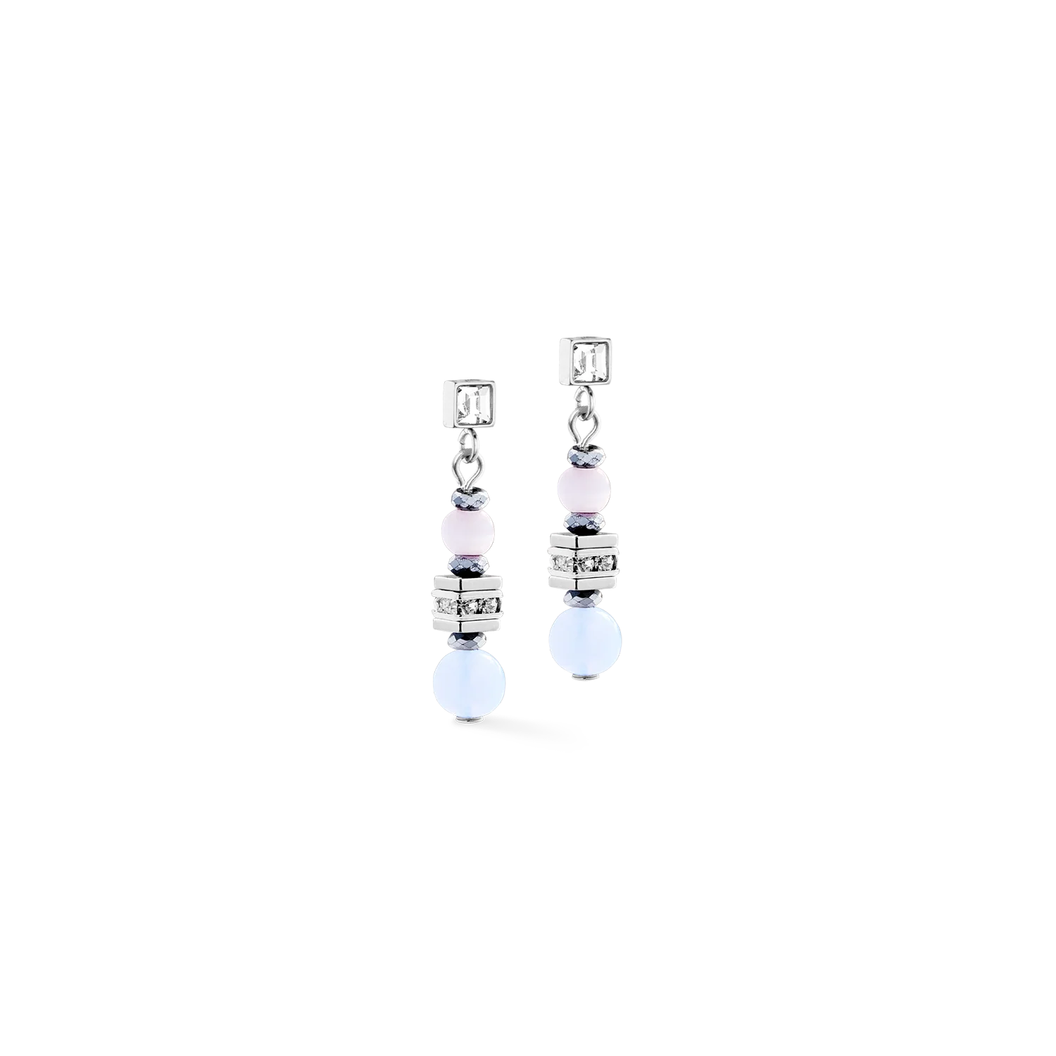 Earrings Shape Mix Nexus silver-pastel