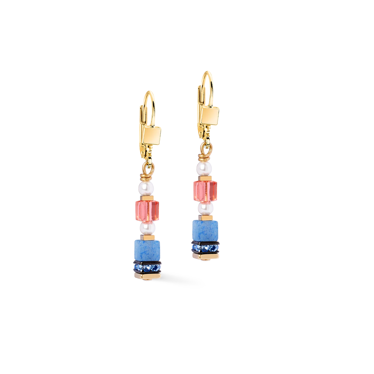 Earrings Sparkling Princess Spikes gold-multicolour - Image 2