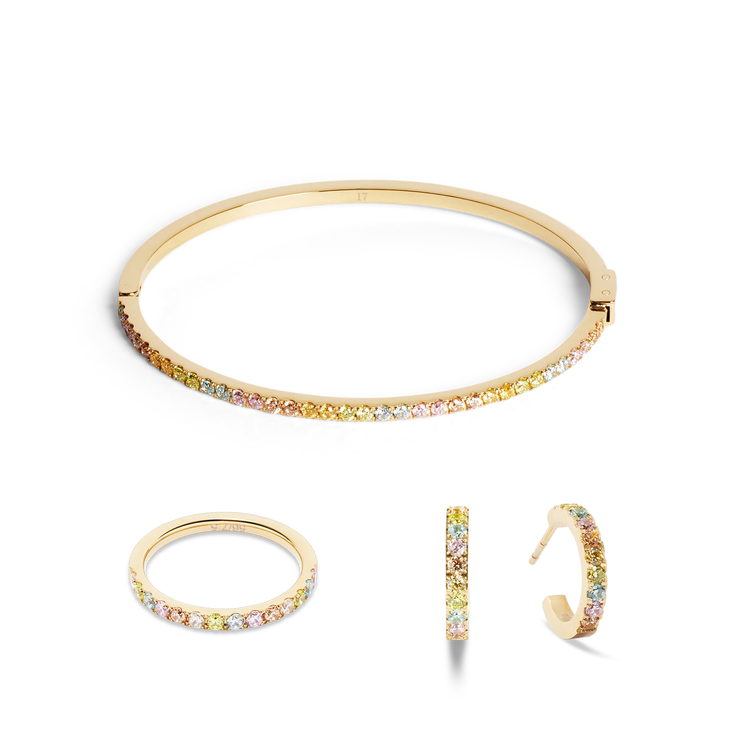 Eternal Love bangle gold-multicolour pastel - Image 3