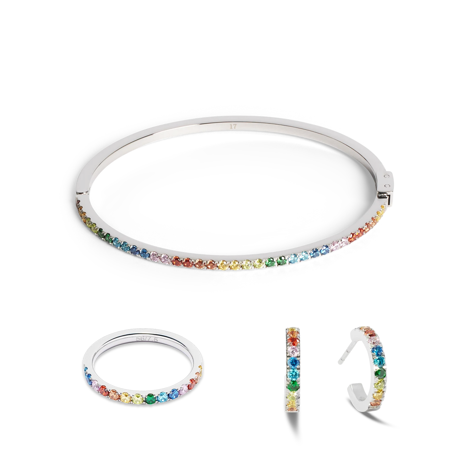 Eternal Love bangle silver-multicolour - Image 3