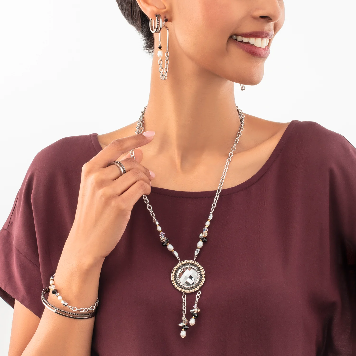 Eternal Unity Hoops silver-black - Image 4
