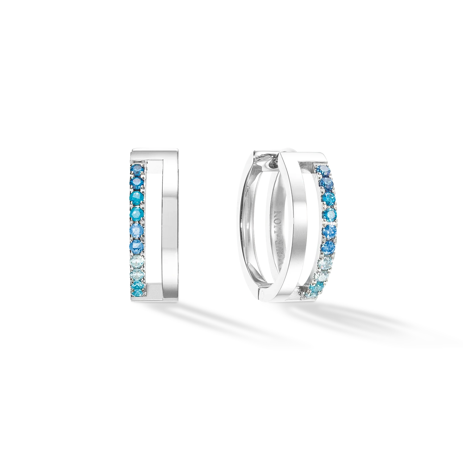 Eternal Unity Hoops silver-blue