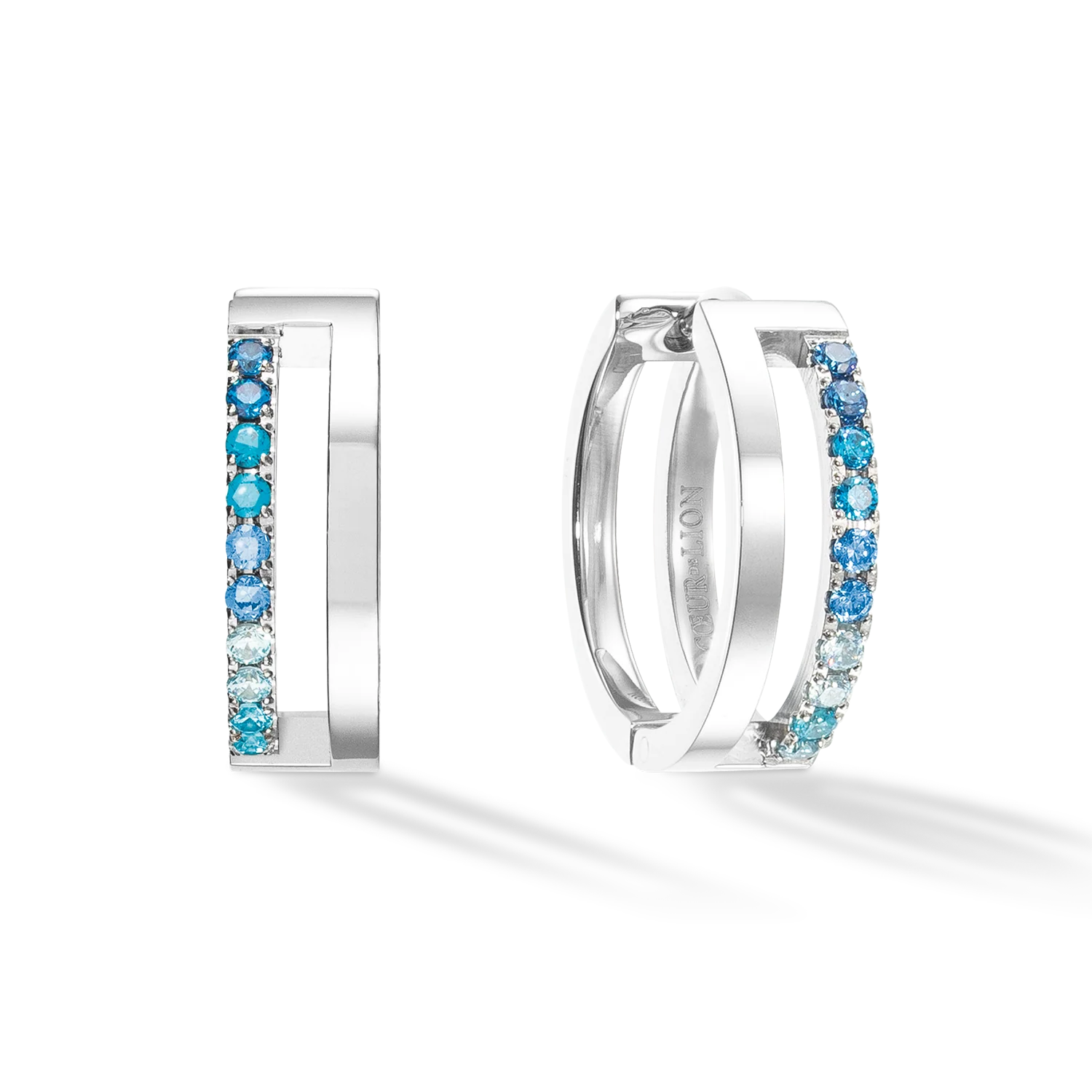 Eternal Unity Hoops silver-blue - Image 2