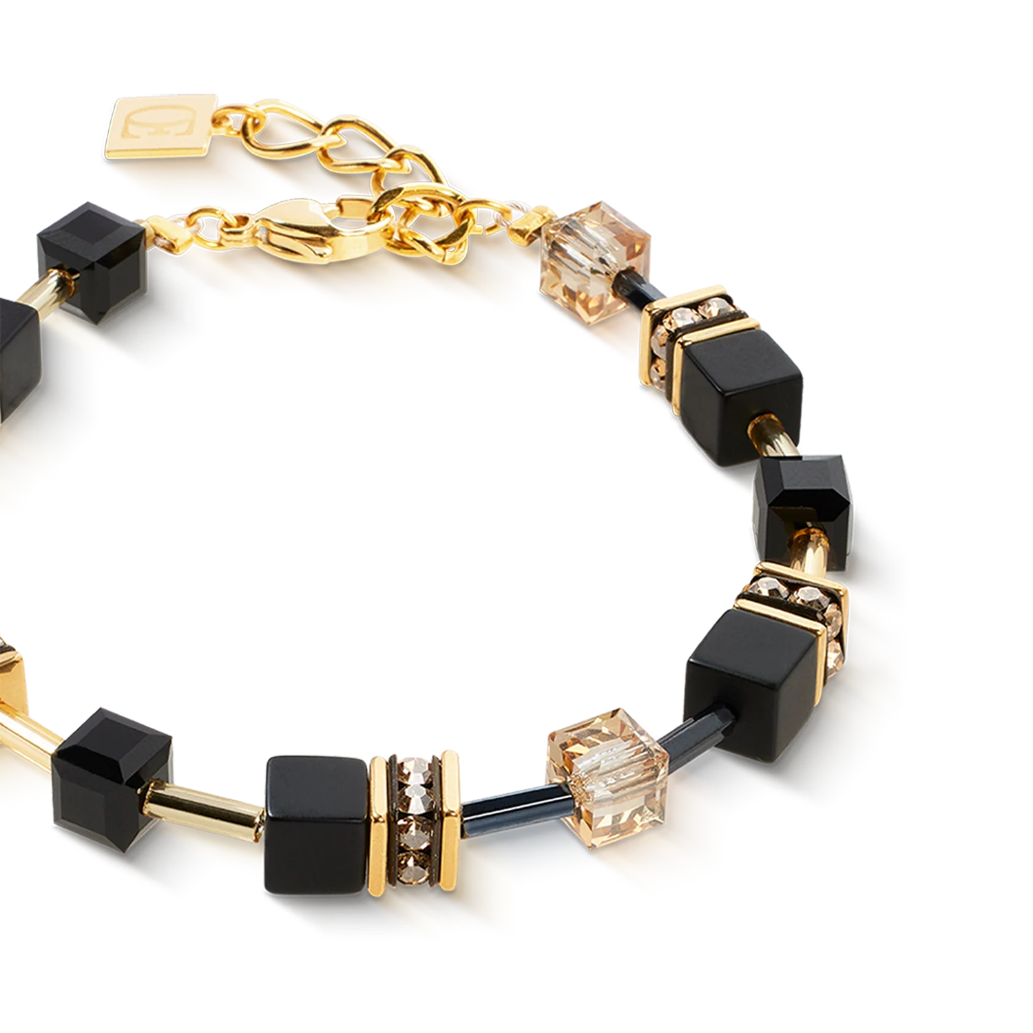GeoCUBE® bracelet onyx black-gold - Image 2