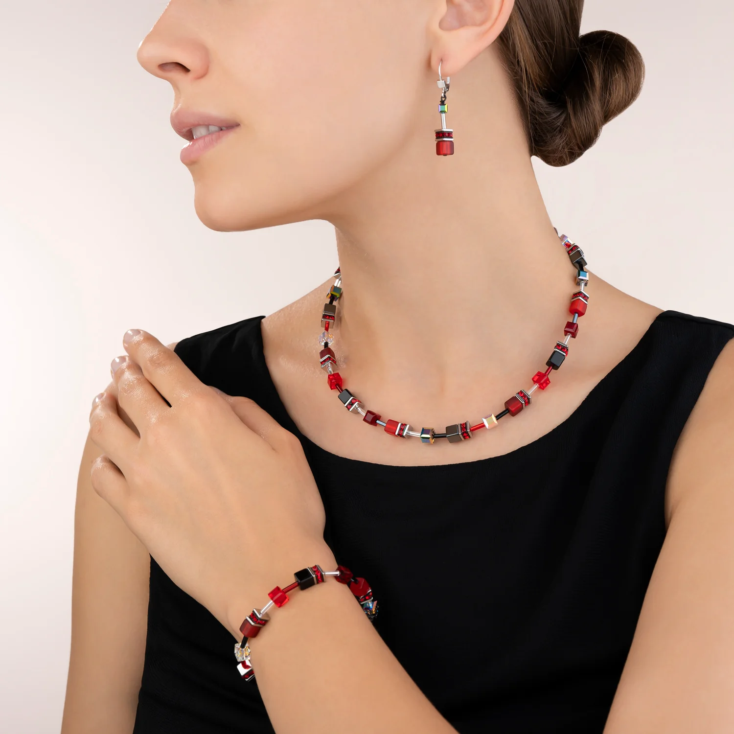 GeoCUBE® Bracelet red-haematite - Image 4