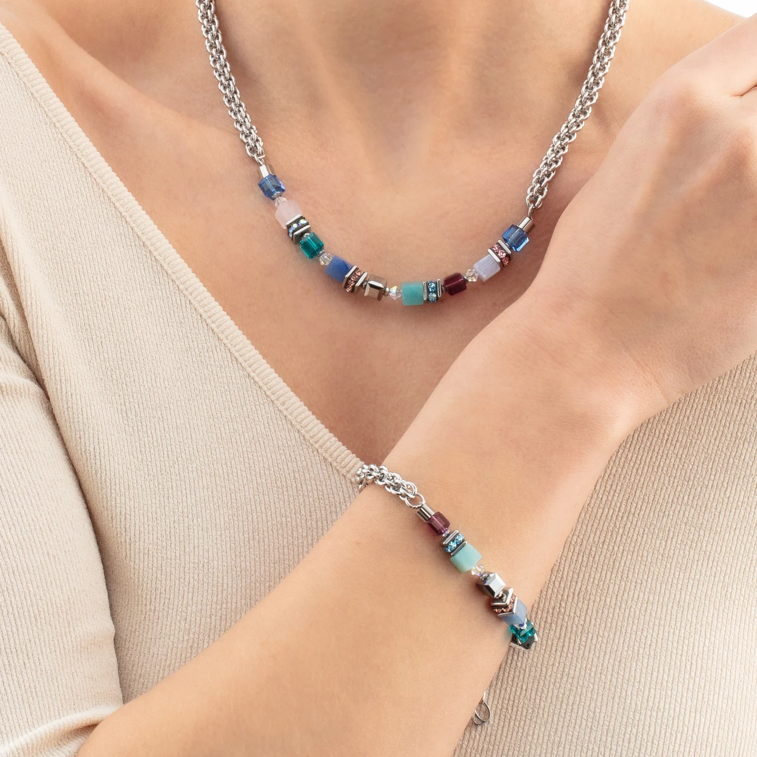 GeoCUBE® Fusion Summer bracelet silver-couture - Image 4