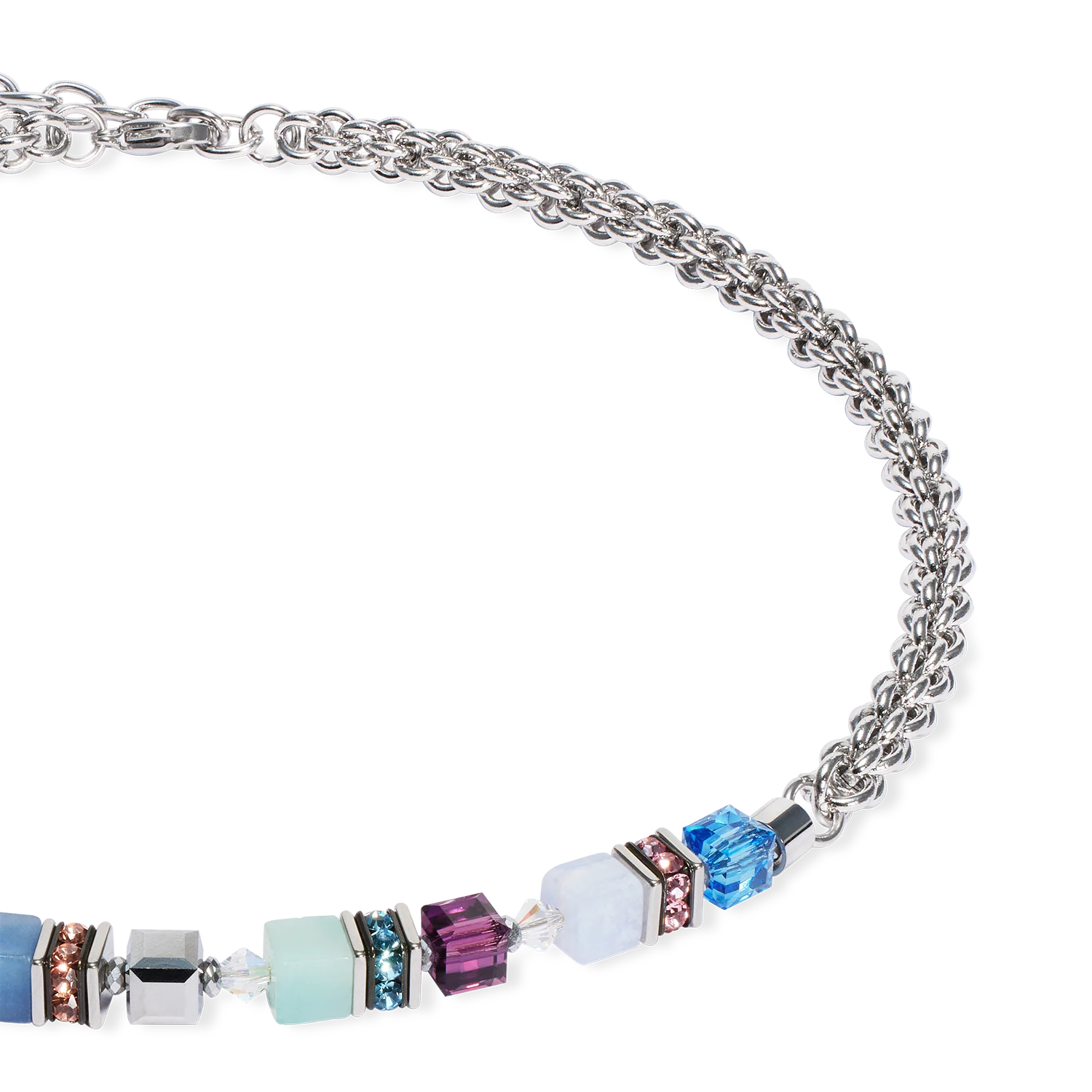 GeoCUBE® Fusion Summer necklace silver-couture - Image 2