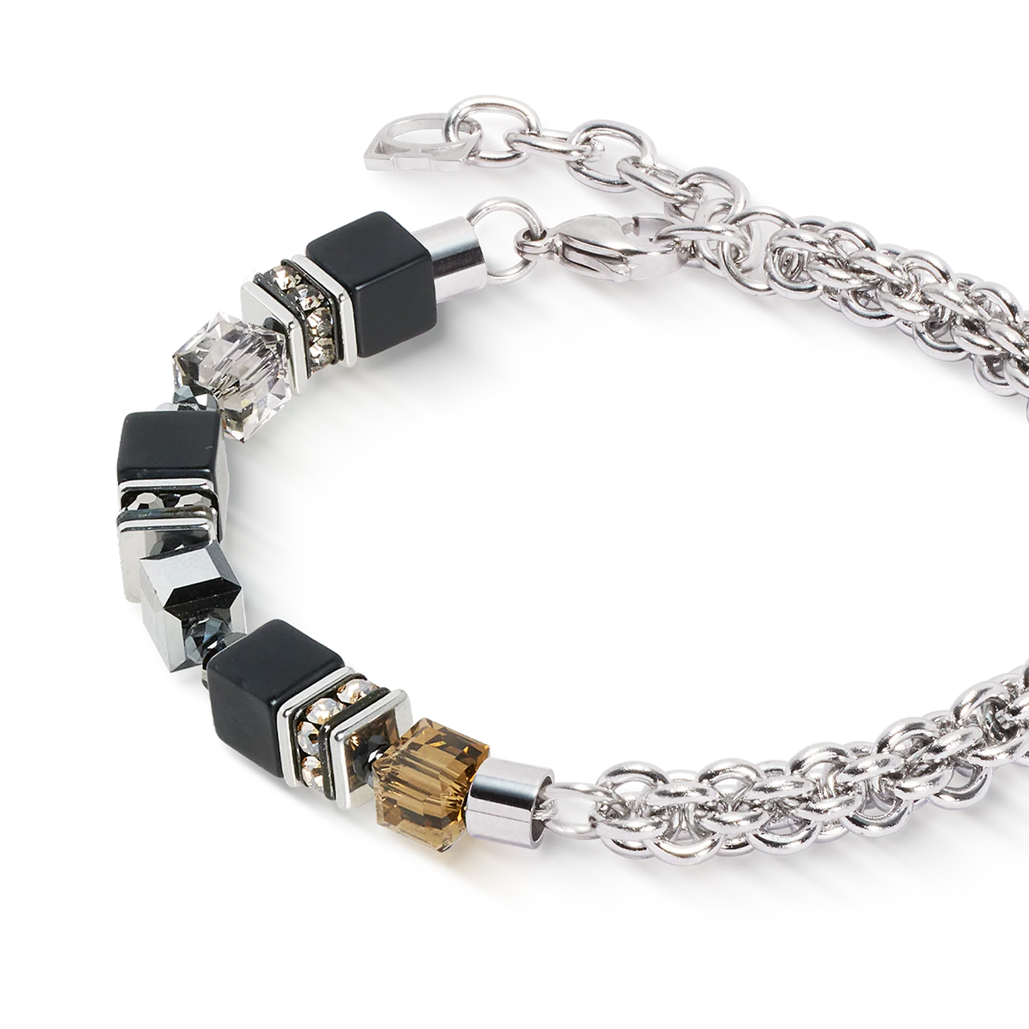 GeoCUBE® Fusion Winter bracelet silver-black - Image 2