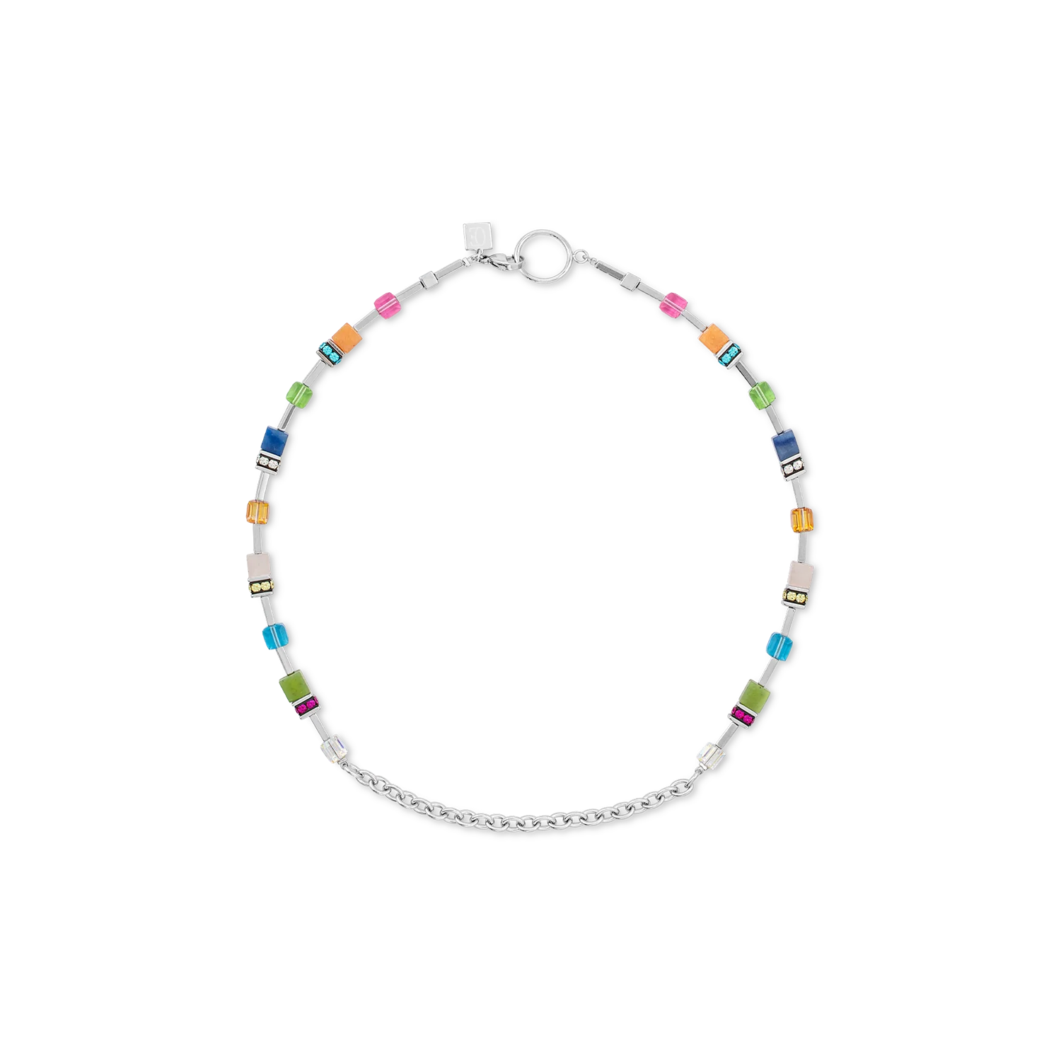GeoCUBE® Iconic Boho necklace silver-multicolour - Image 6
