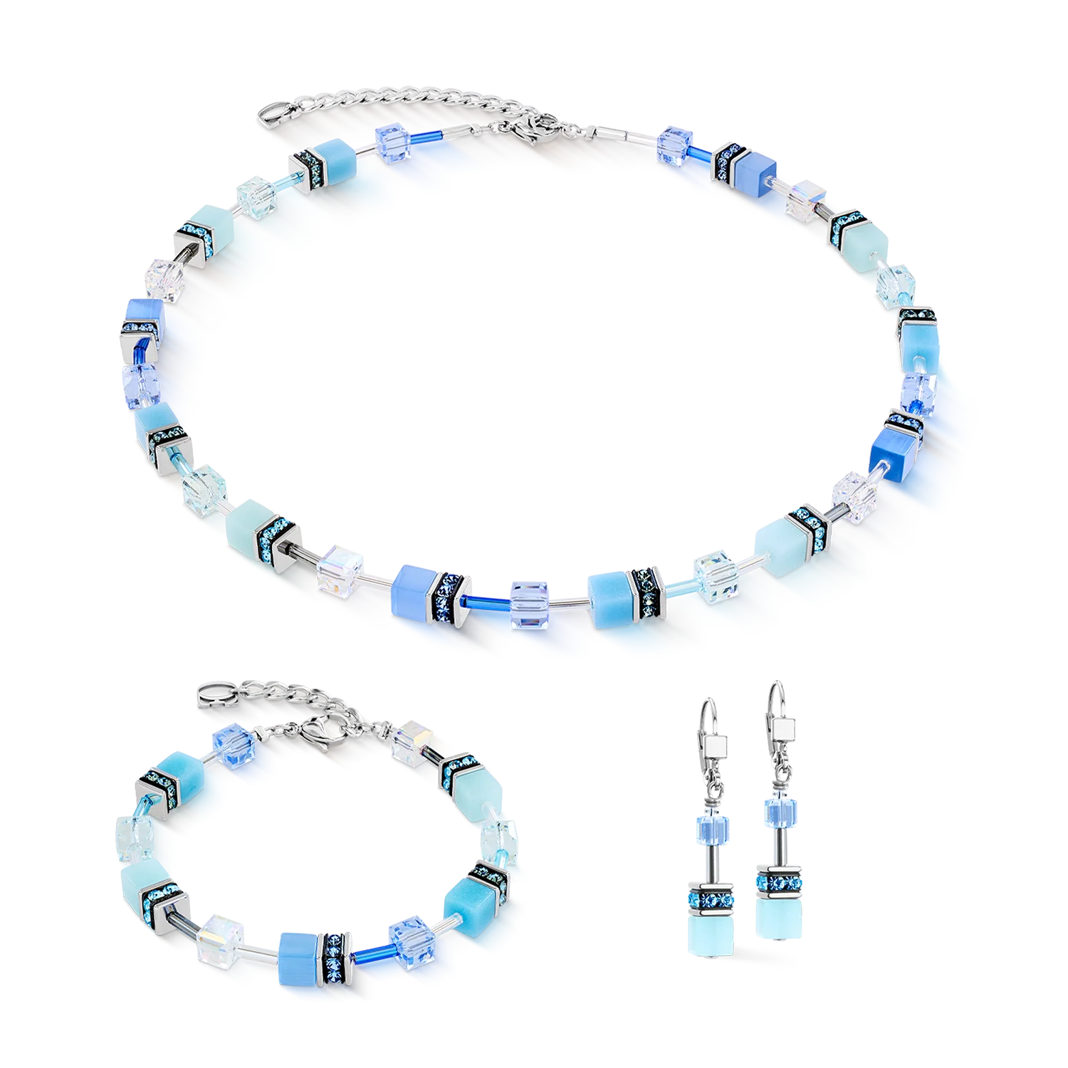 GeoCUBE® Iconic bracelet aqua-blue - Image 3