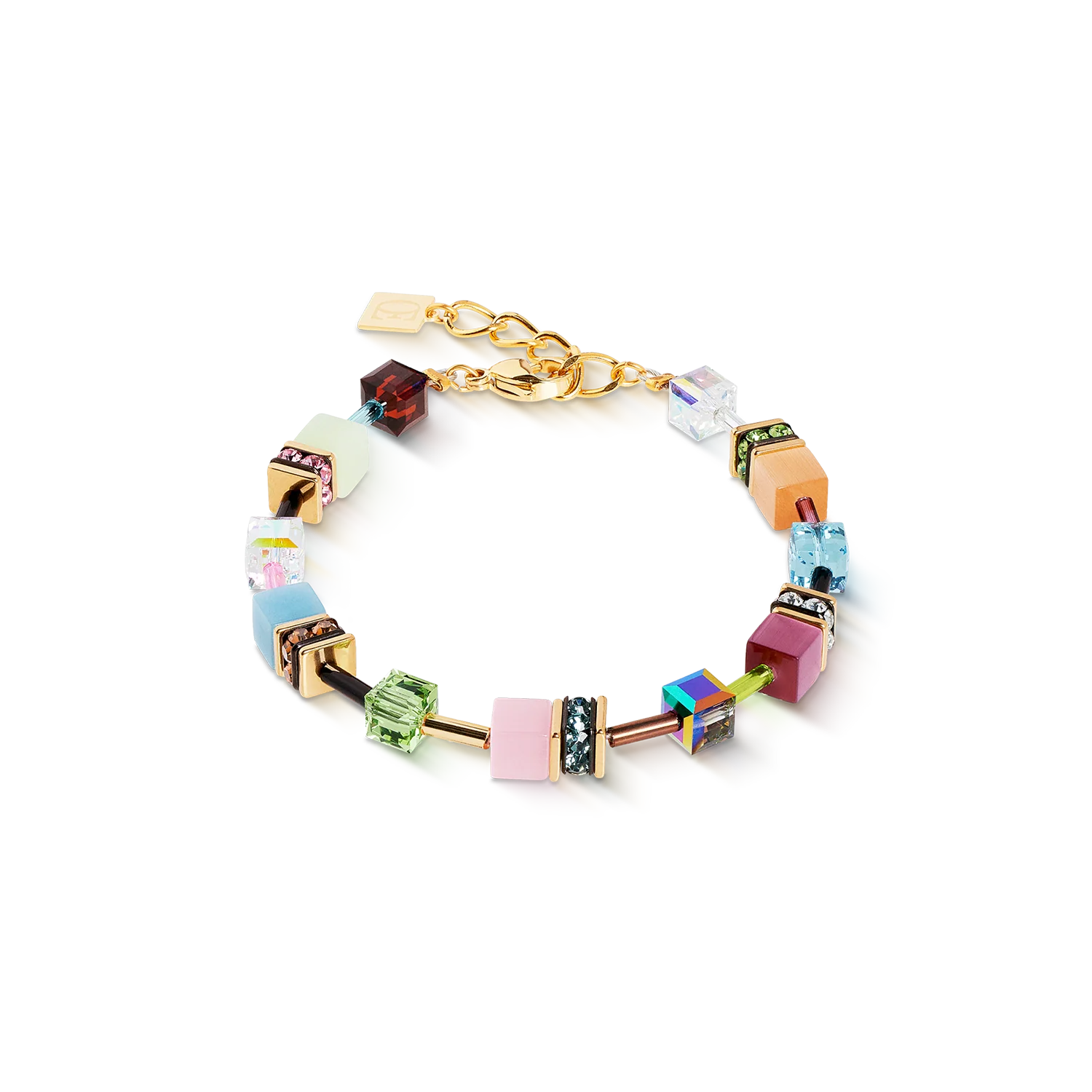 GeoCUBE® Iconic bracelet Art Nouveau gold