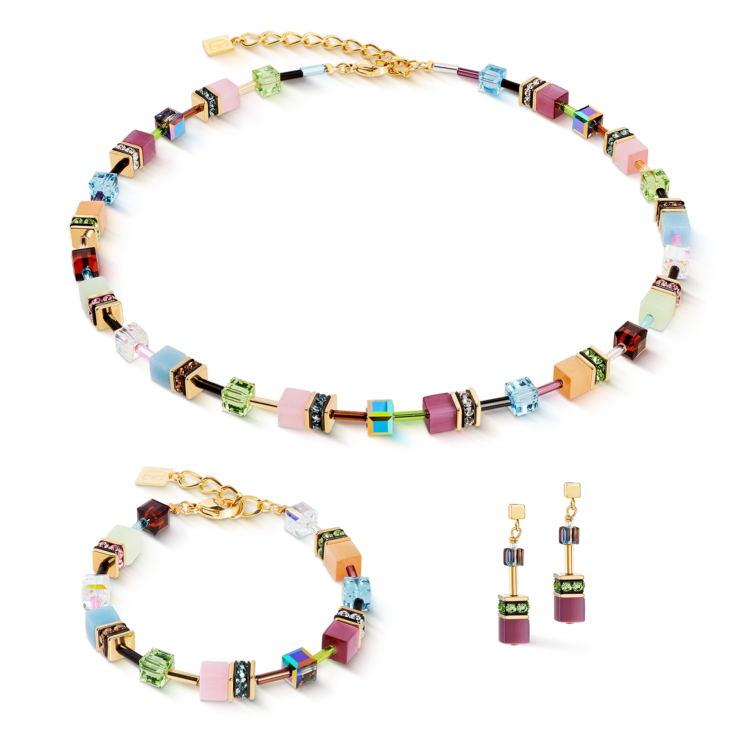 GeoCUBE® Iconic bracelet Art Nouveau gold - Image 3