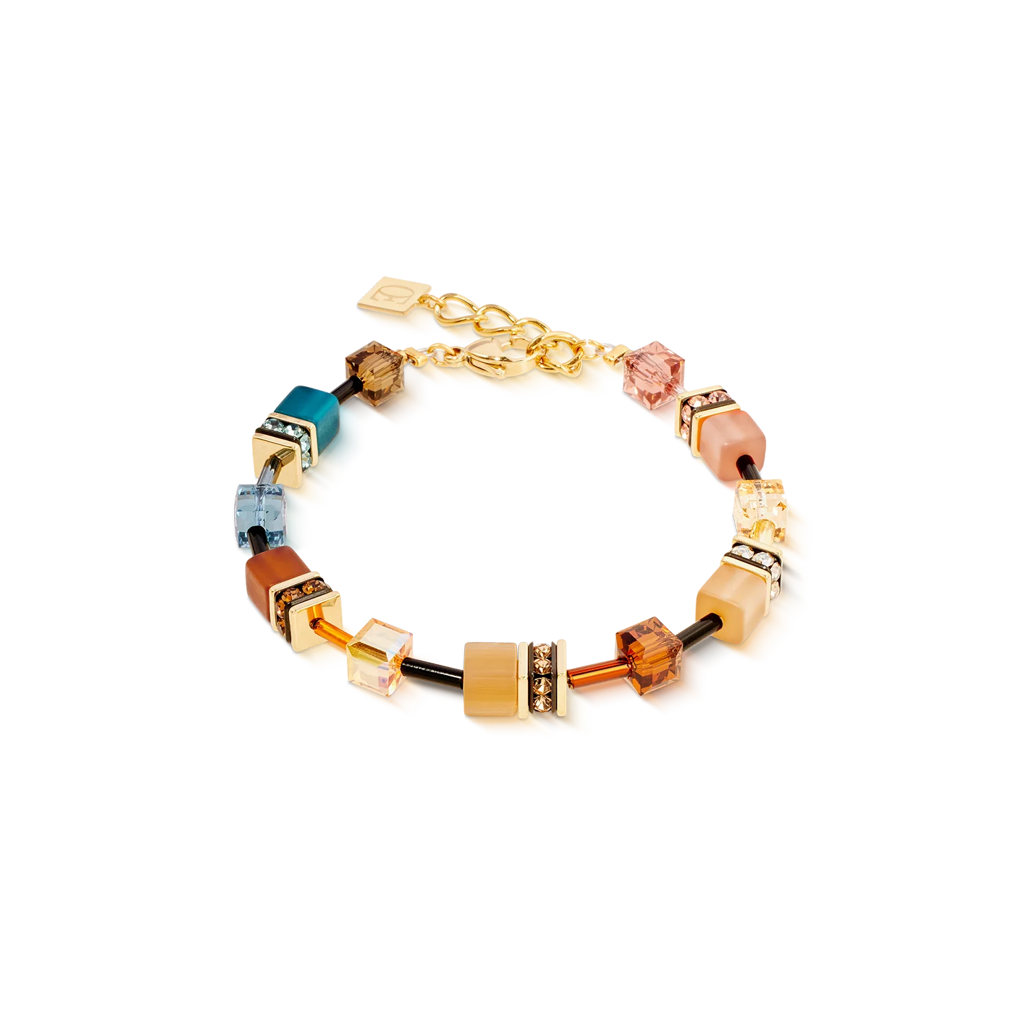 GeoCUBE® Iconic bracelet Earth Mirage gold