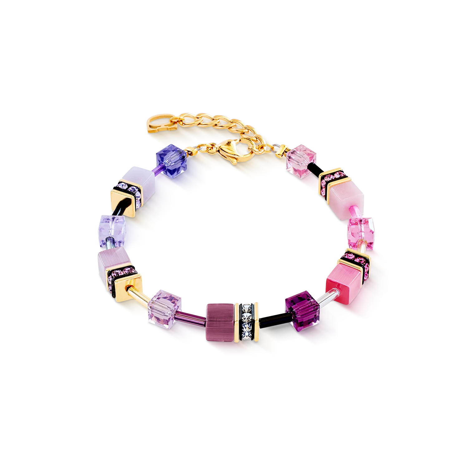 GeoCUBE® Iconic bracelet pink-lilac