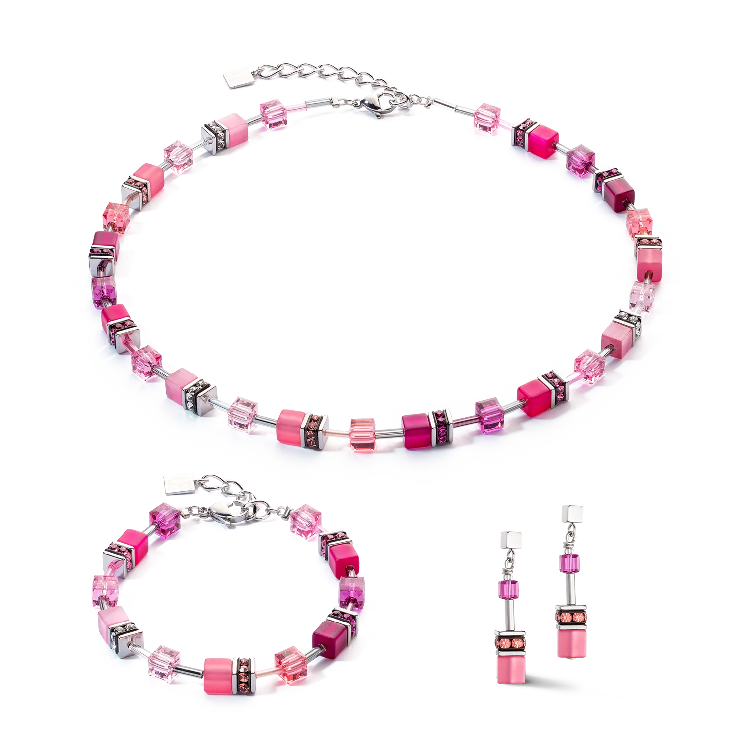 GeoCUBE® Iconic bracelet Viva Magenta - Image 3