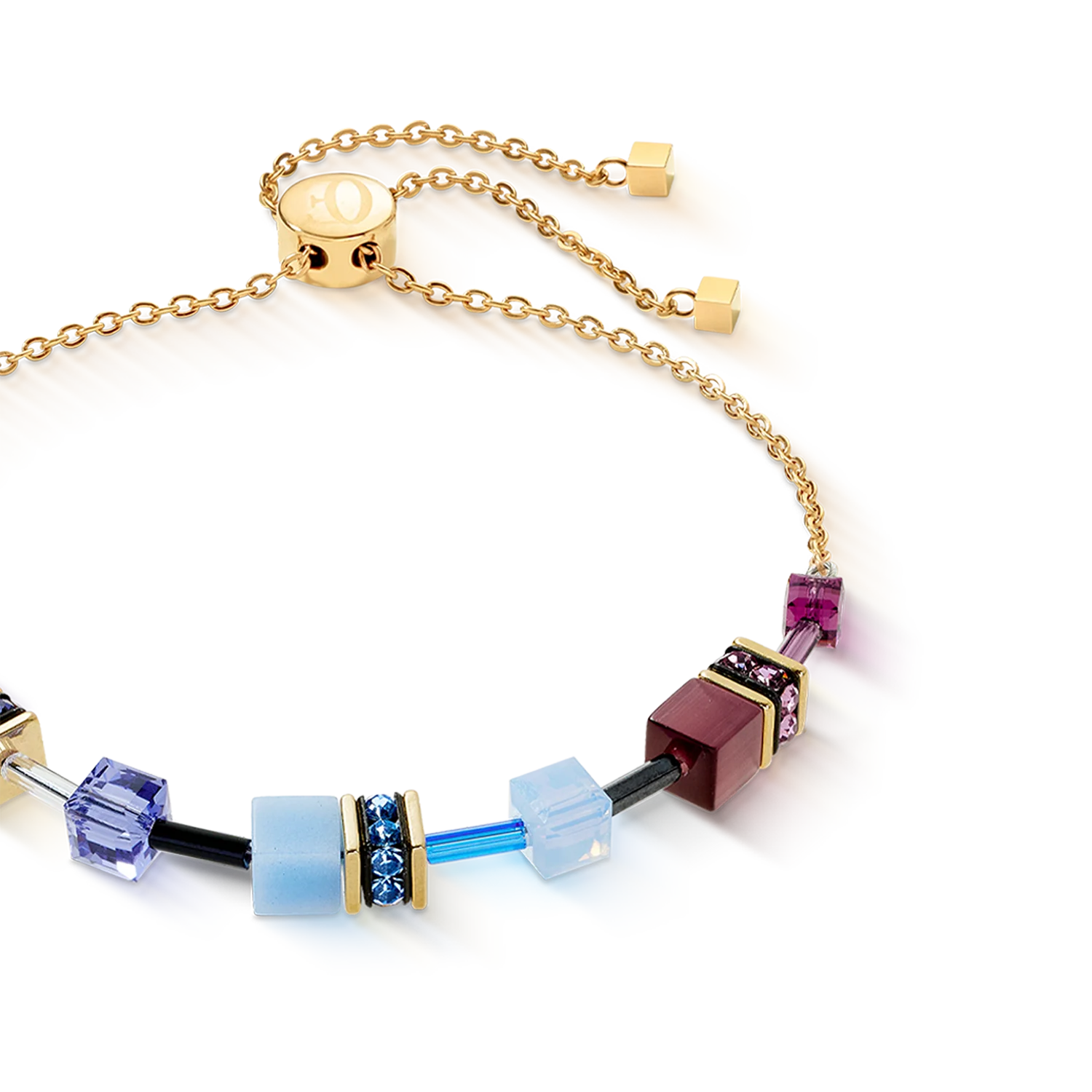 GeoCUBE® Iconic Chain bracelet Mystic Orchid gold - Image 2