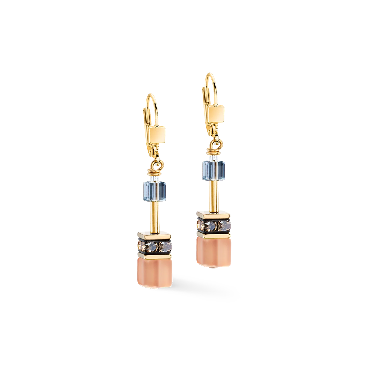 GeoCUBE® Iconic earrings Earth Mirage gold - Image 2
