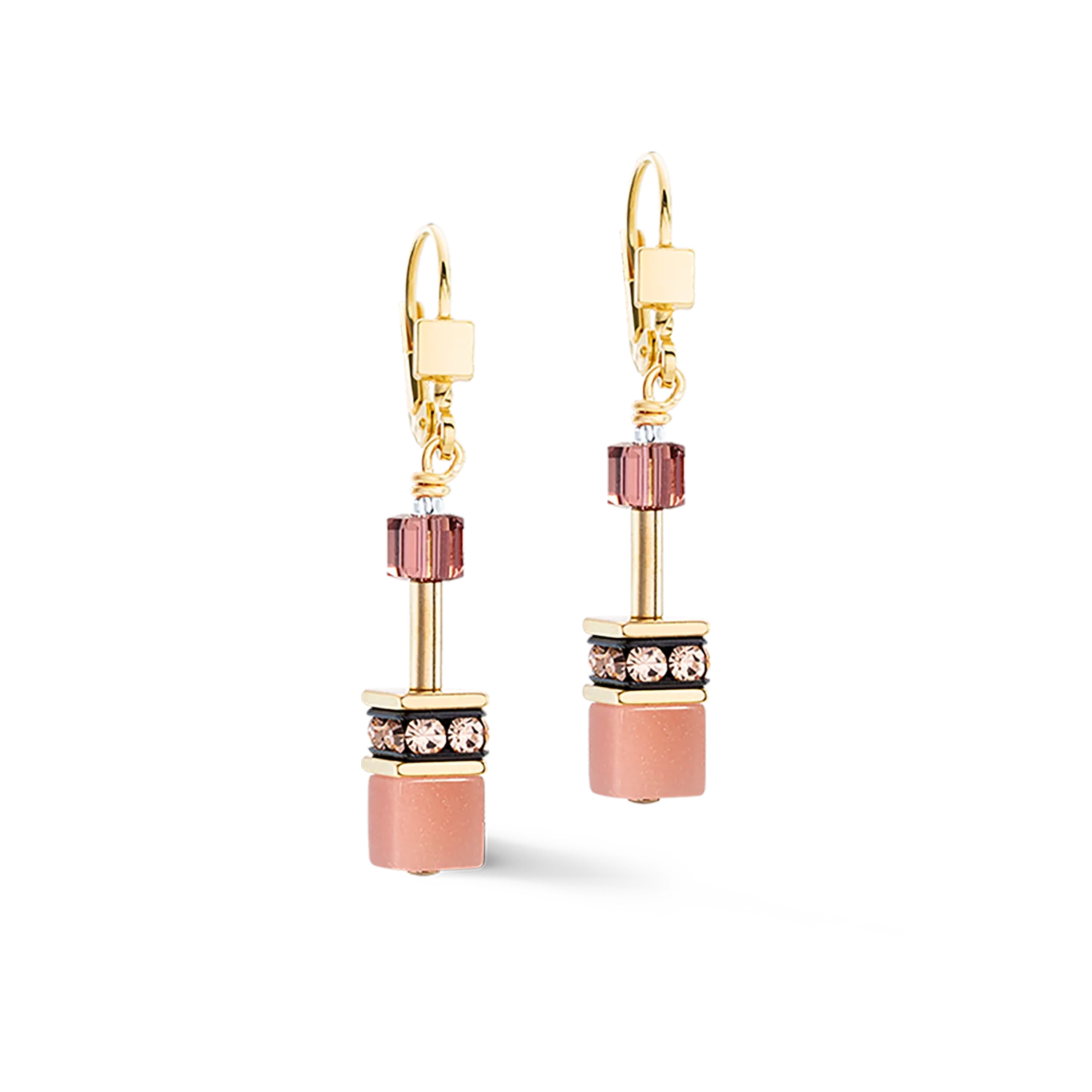 GeoCUBE® Iconic earrings gold Blush - Image 2