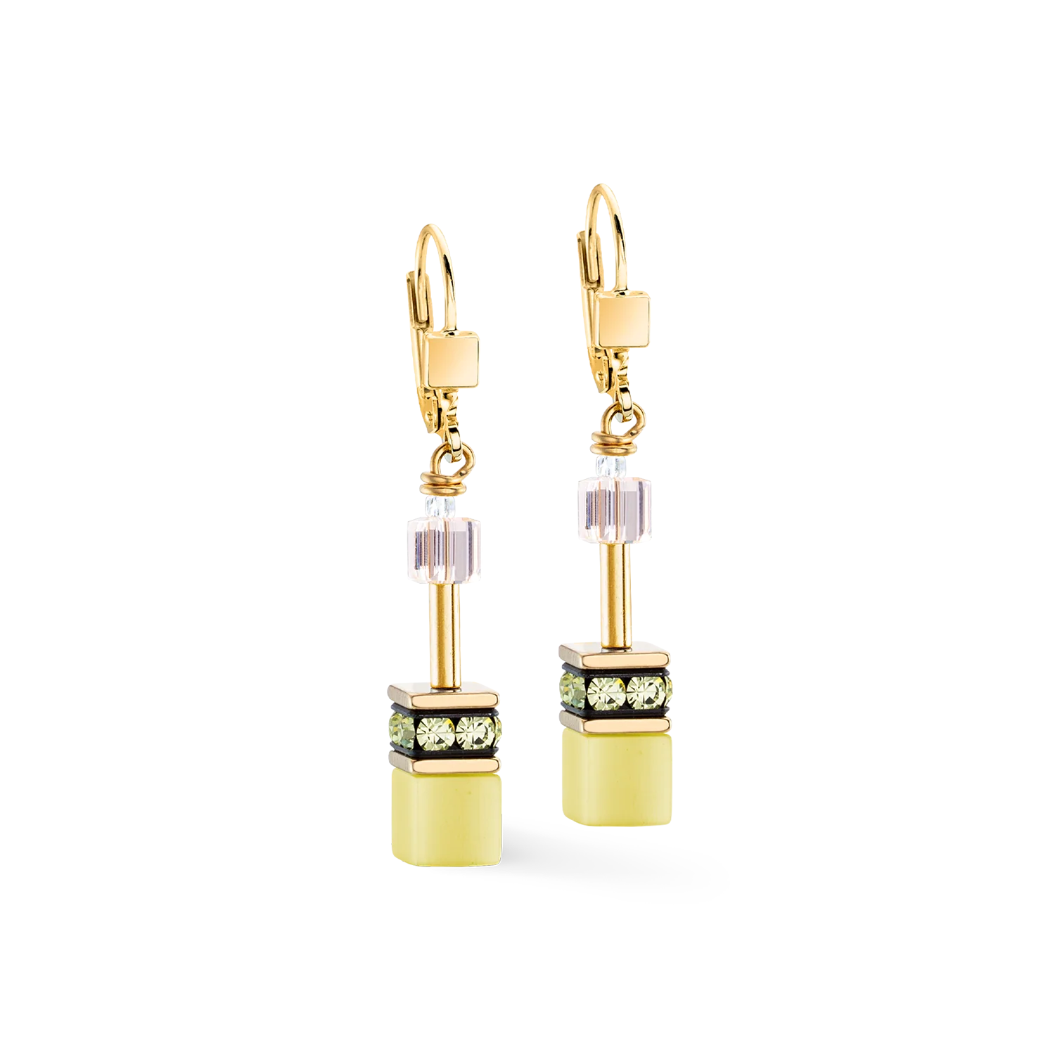 GeoCUBE® Iconic earrings Olive Blossom - Image 2