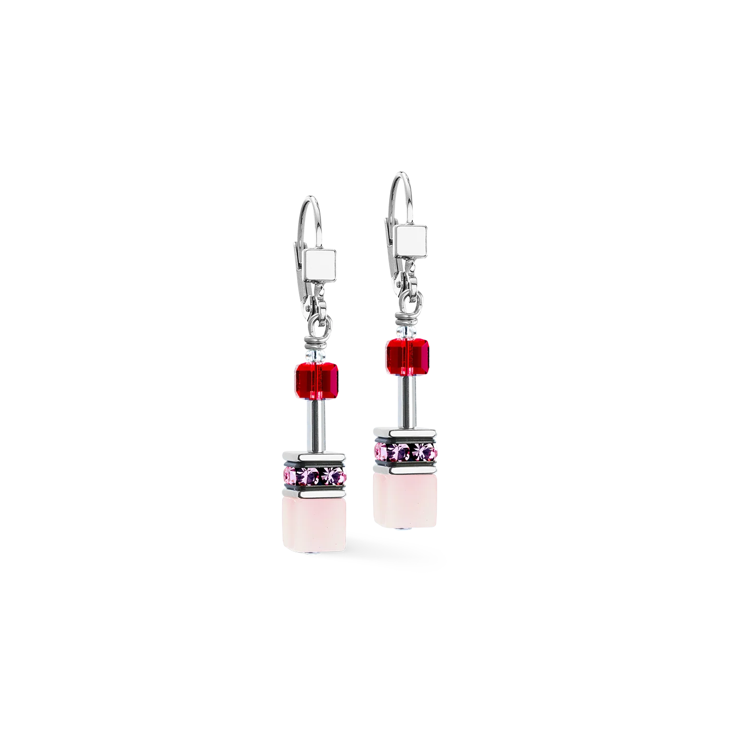 GeoCUBE® Iconic earrings rosé blush