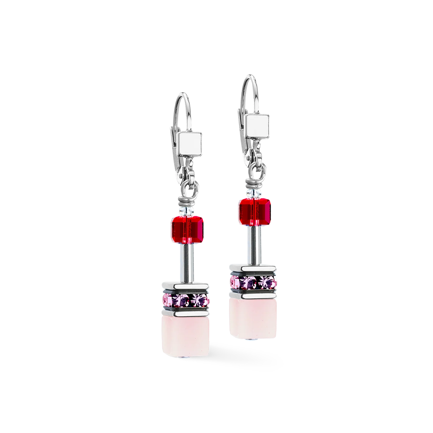 GeoCUBE® Iconic earrings rosé blush - Image 2