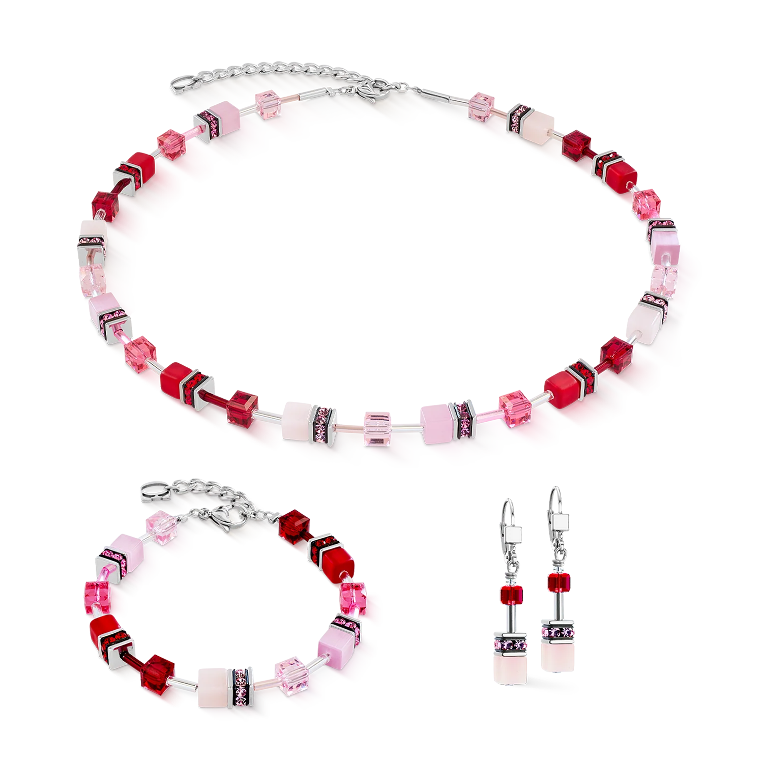 GeoCUBE® Iconic earrings rosé blush - Image 3