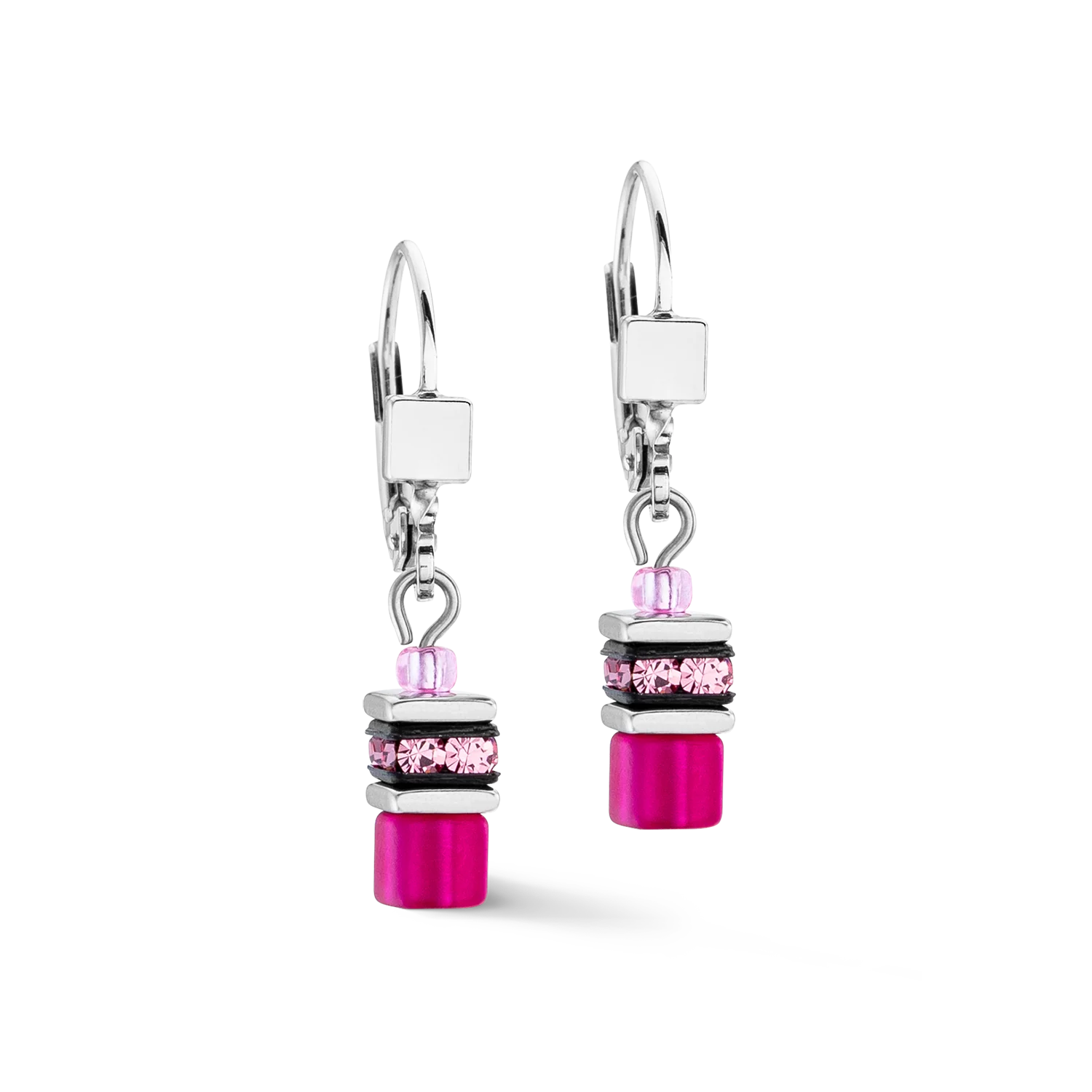 GeoCUBE® Iconic Lite Earrings magenta - Image 2