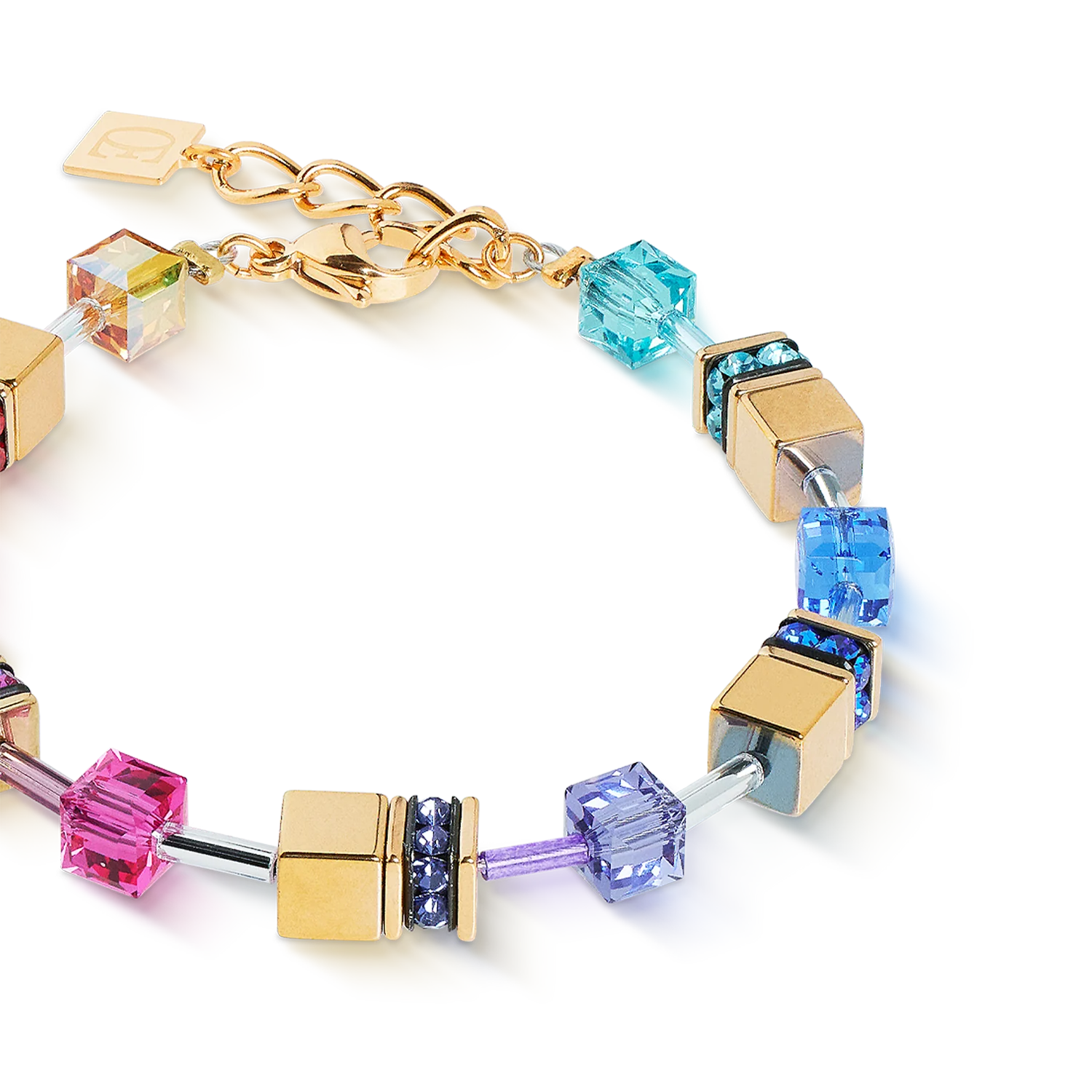 GeoCUBE® Iconic Metallic bracelet Rainbow gold - Image 2