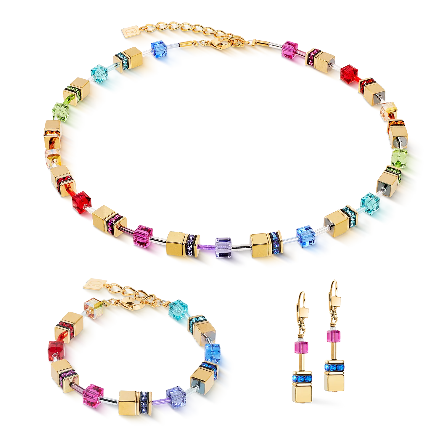 GeoCUBE® Iconic Metallic bracelet Rainbow gold - Image 3
