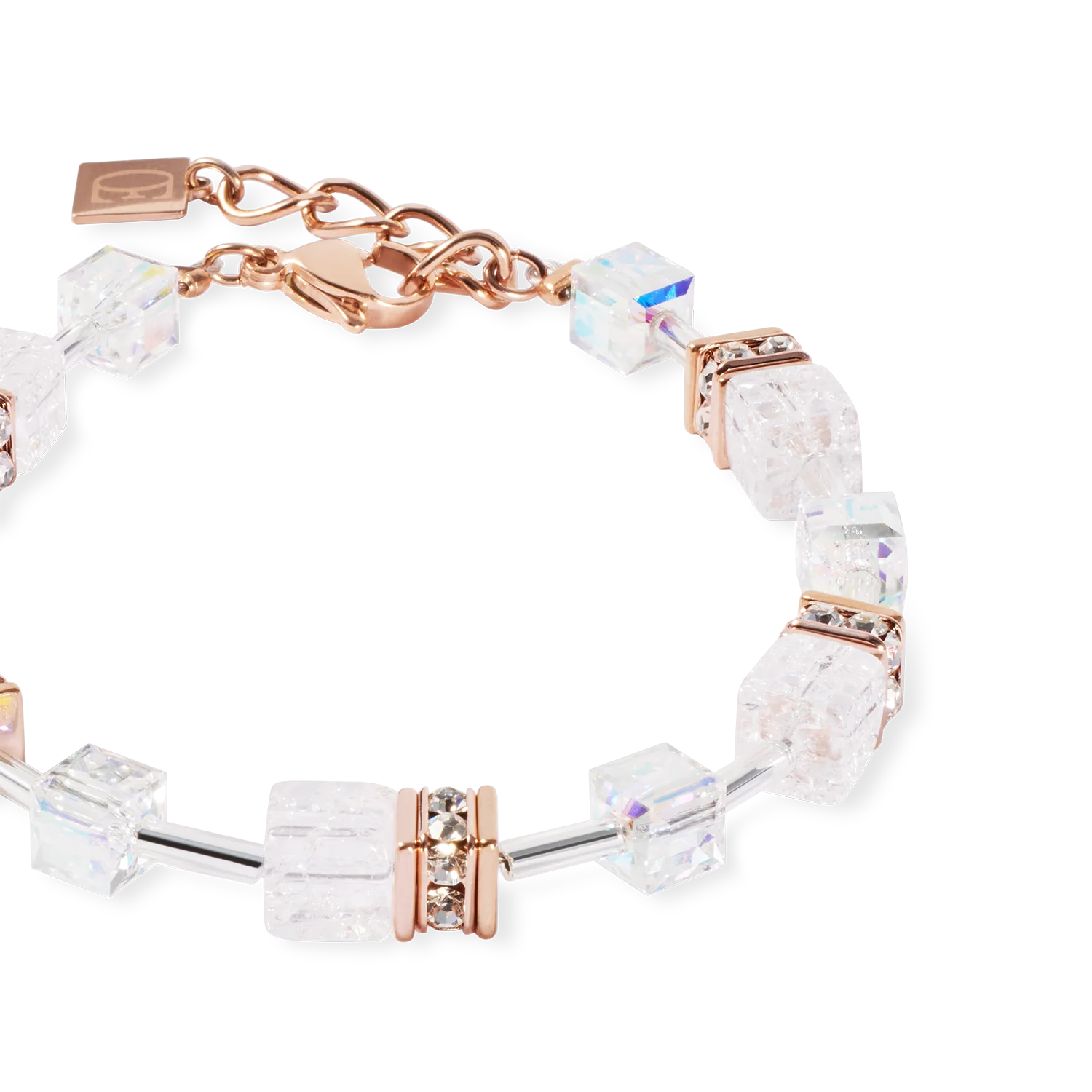 GeoCUBE® Iconic Nature bracelet rosegold white - Image 2