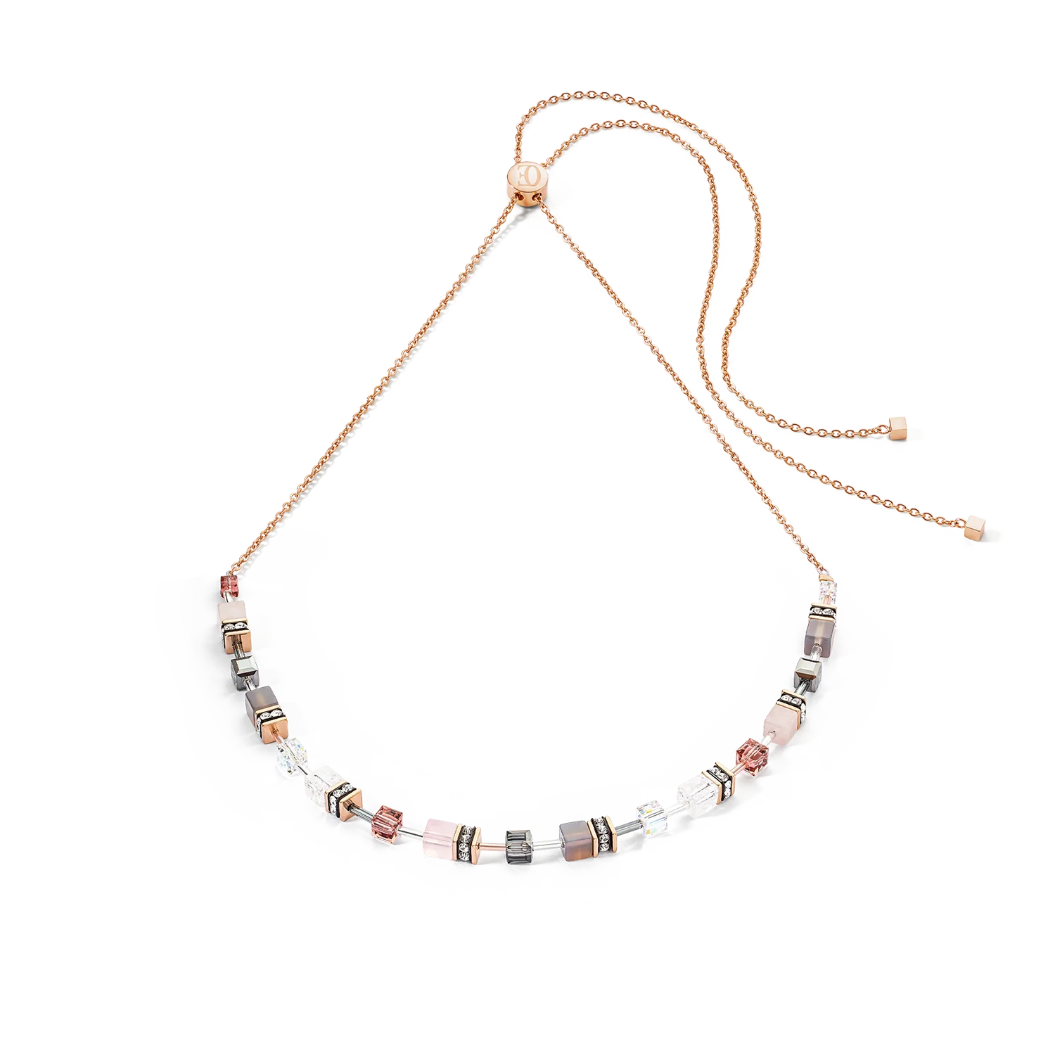 GeoCUBE® Iconic Nature Chain necklace rose