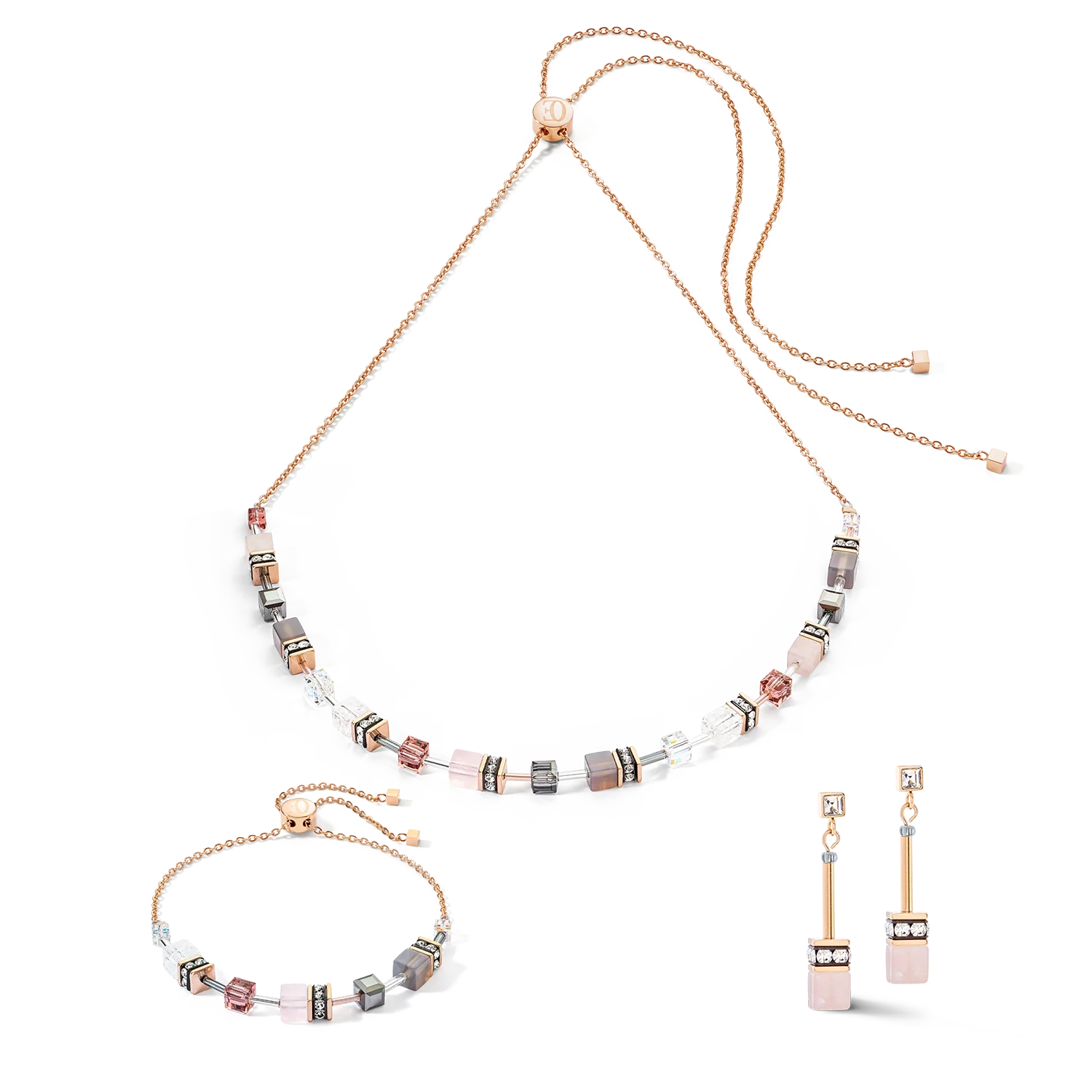 GeoCUBE® Iconic Nature Chain necklace rose - Image 3