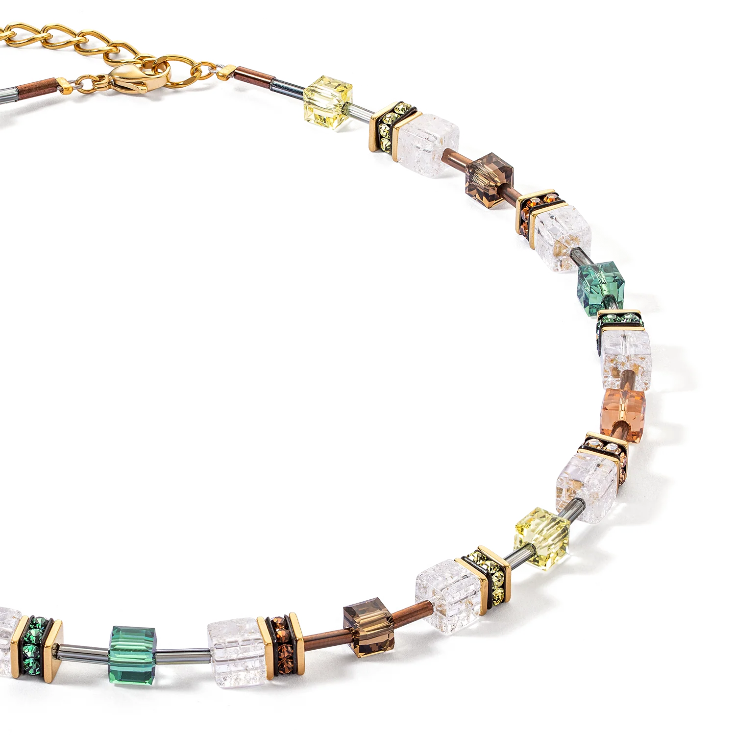GeoCUBE® Iconic Nature necklace brown-white - Image 2