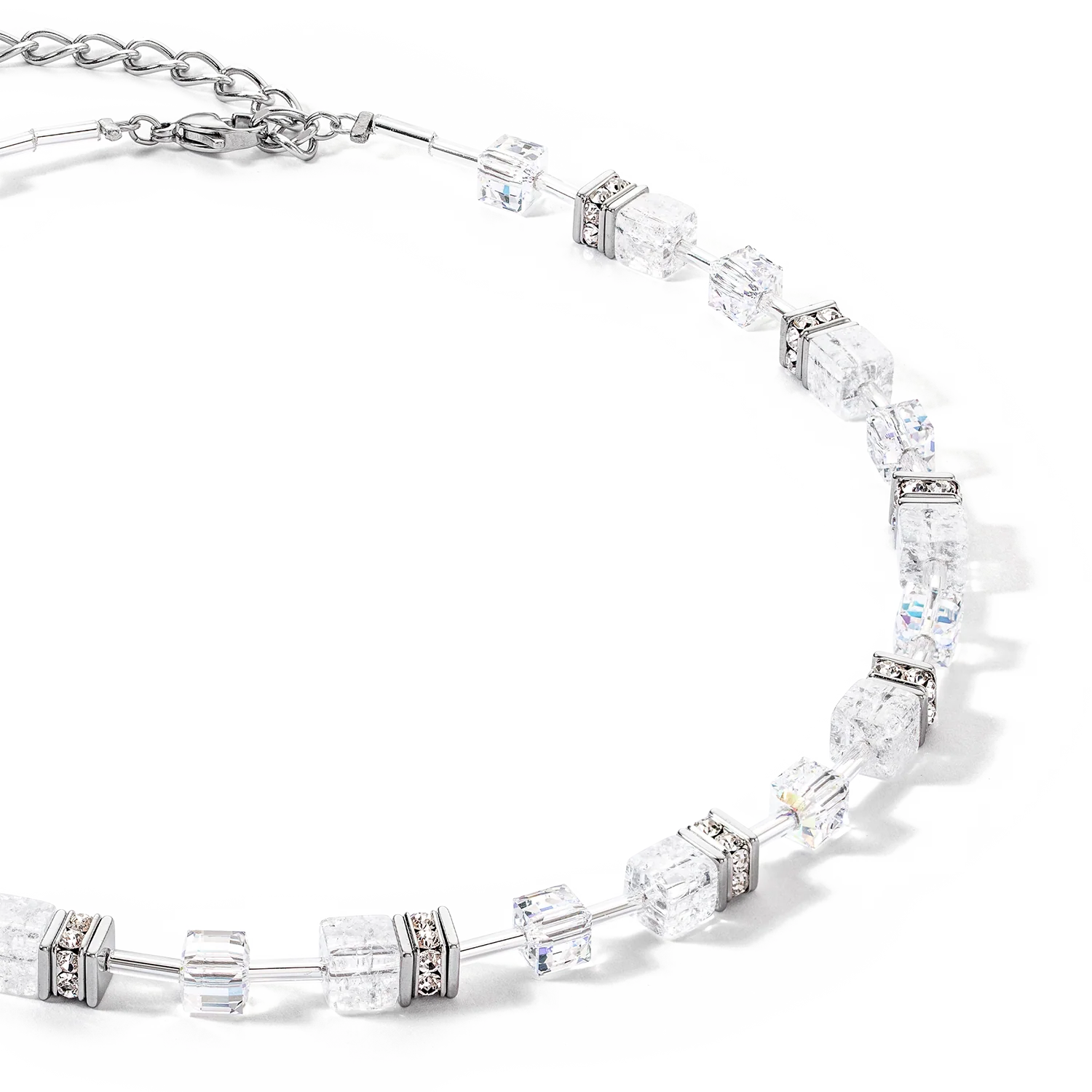 GeoCUBE® Iconic Nature necklace silver-white - Image 2
