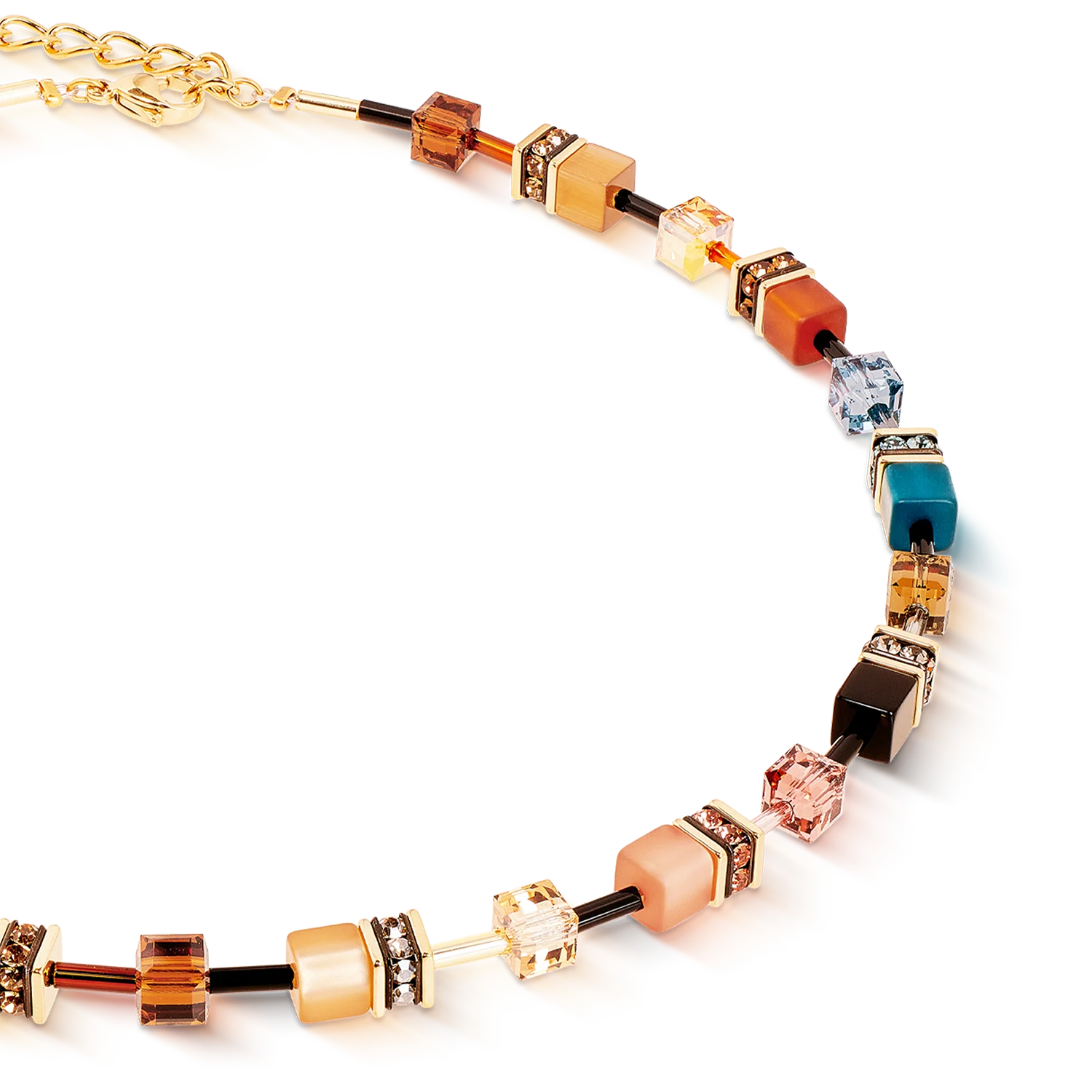 GeoCUBE® Iconic necklace Earth Mirage gold - Image 2